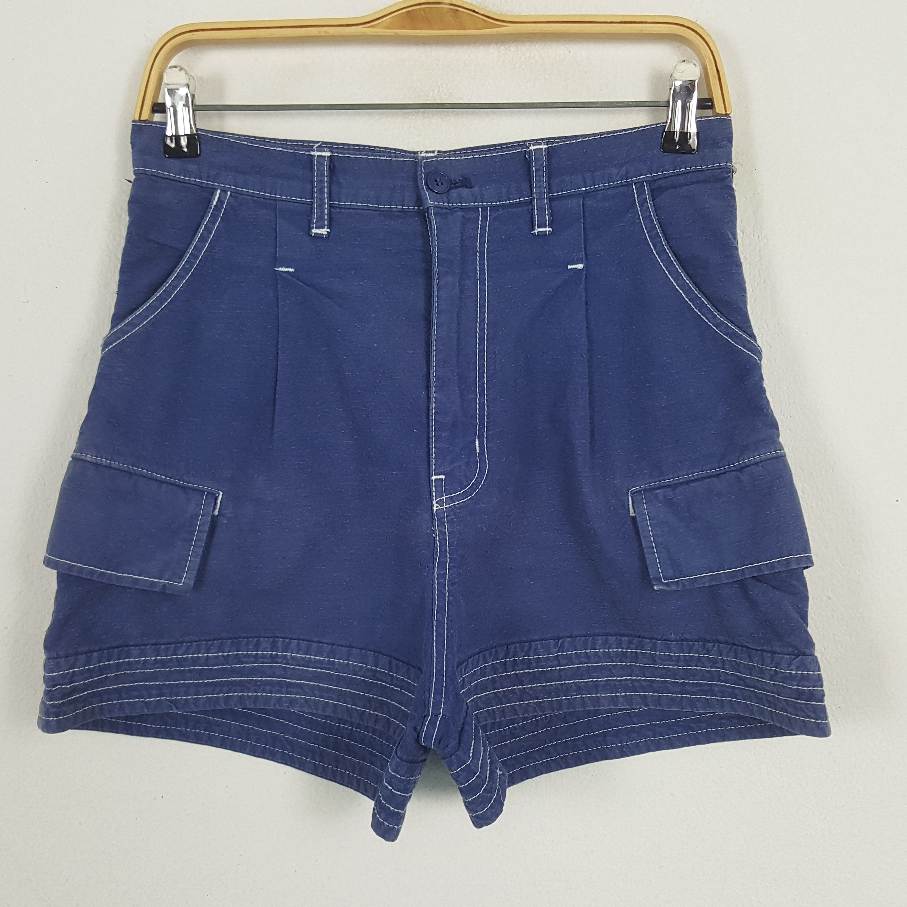 Issey Miyake × Ne-Net × Vintage Vintage Ne-Net by Issey Miyake Cargo Shorts Pants Size US 27 - 1 Thumbnail
