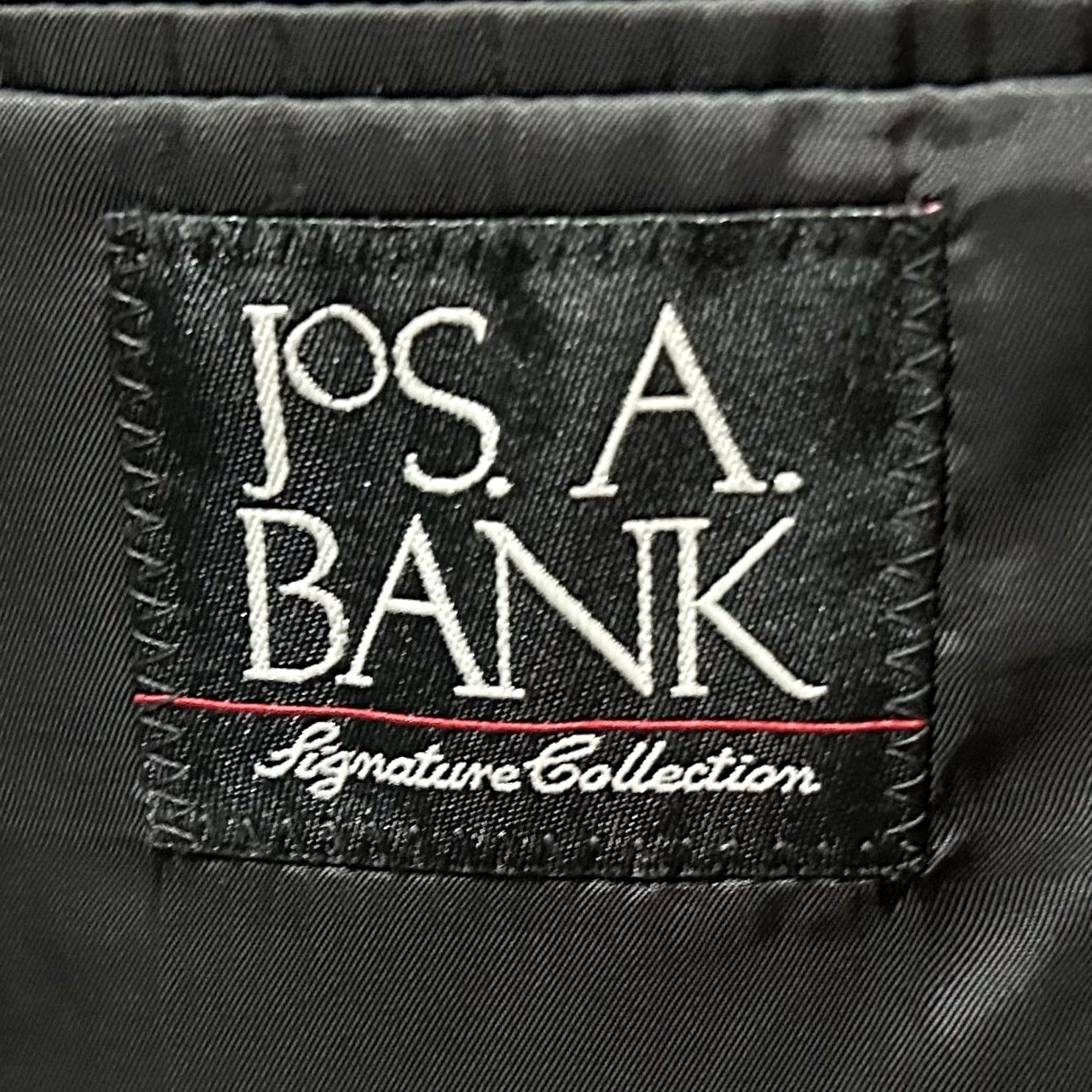 Jos. A. Bank Jos A Bank Sport Coat 46L Gray Herringbone 100% Wool Two Button Lined Vented Men Size US XS / EU 42 / 0 - 3 Thumbnail