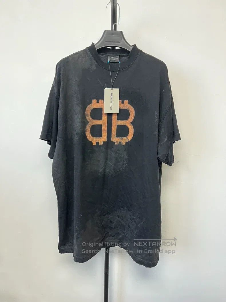 Balenciaga Balenciaga Mud-dyed Bitcoin short-sleeve Size US M / EU 48-50 / 2 - 1 Thumbnail