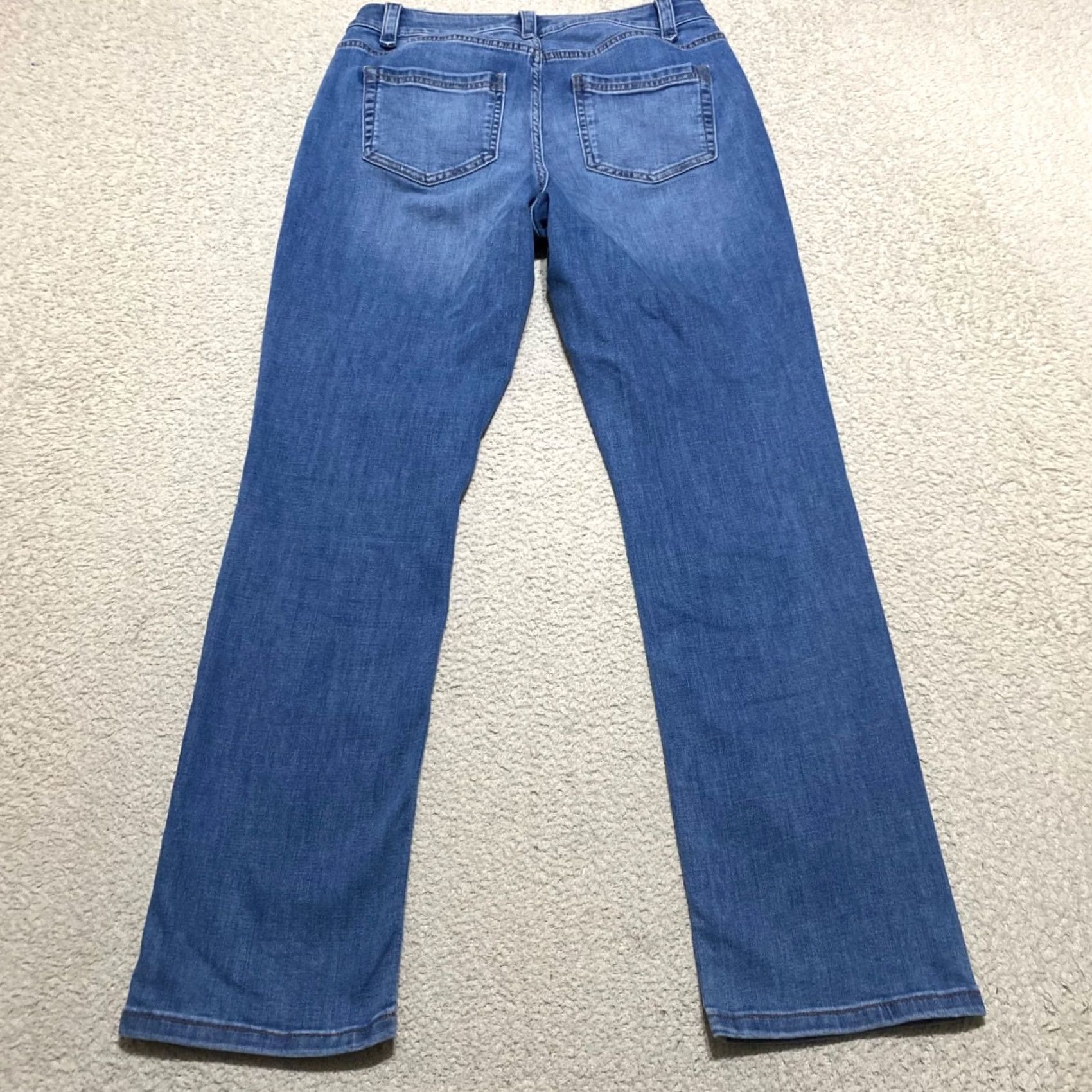 J. Jill J. Jill Jeans Blue Denim Medium Wash 6 Tall Bootcut Mid Rise 5-Pocket Slim 27in Inseam Jeans Womens Size 6 Tall Blue Denim Moore Size 28" / US 6 / IT 42 - 2 Thumbnail