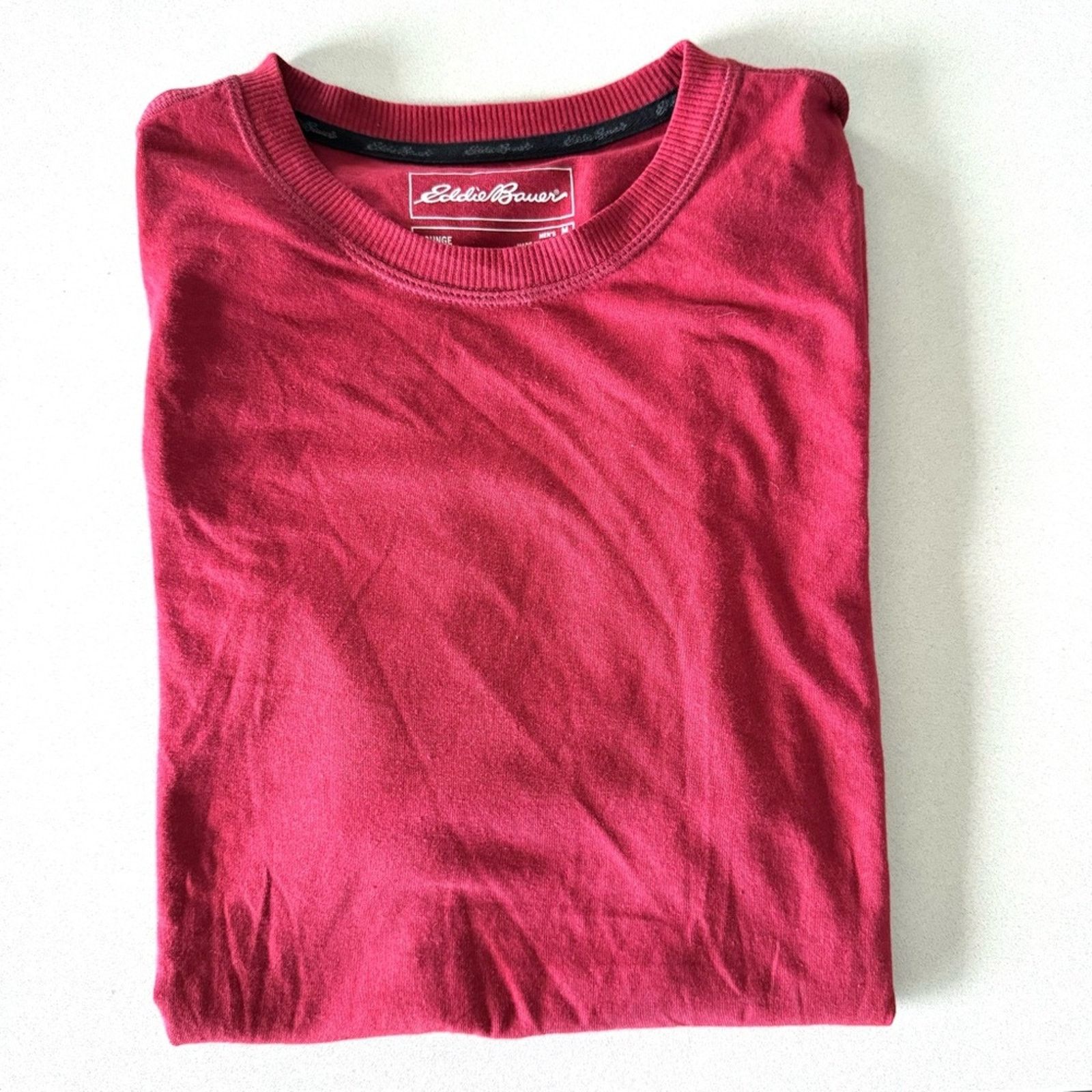 Eddie Bauer EDDIE BAUER Dark Red Slim Short Sleeve Crew Tee Shirt Top Size US M / EU 48-50 / 2 - 2 Thumbnail