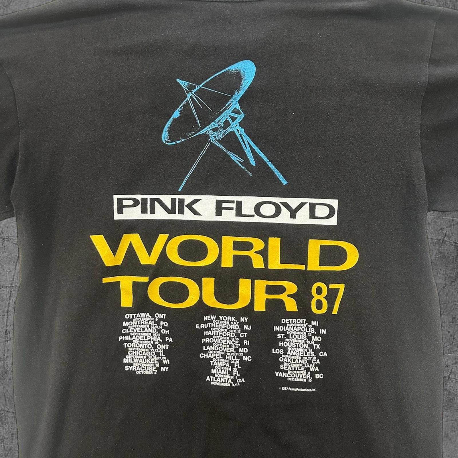 Band Tees Vintage 1987 Pink Floyd Tour Tee Size US XL / EU 56 / 4 - 5 Thumbnail