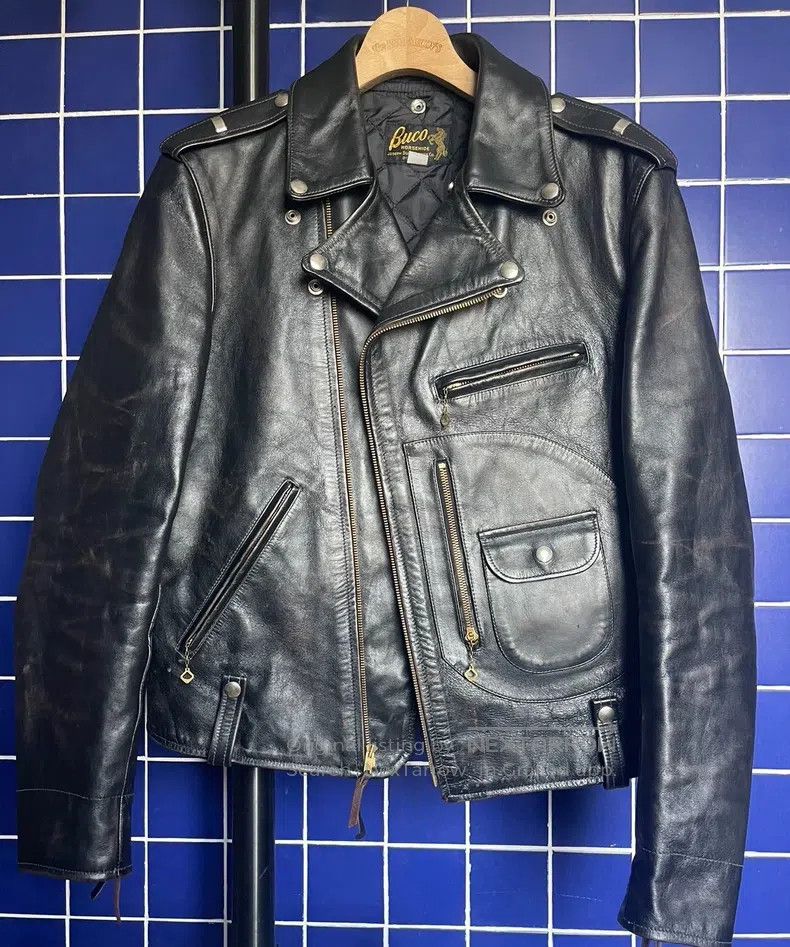Buco Buco J-24 leather jacket Size US XL / EU 56 / 4 - 1 Thumbnail