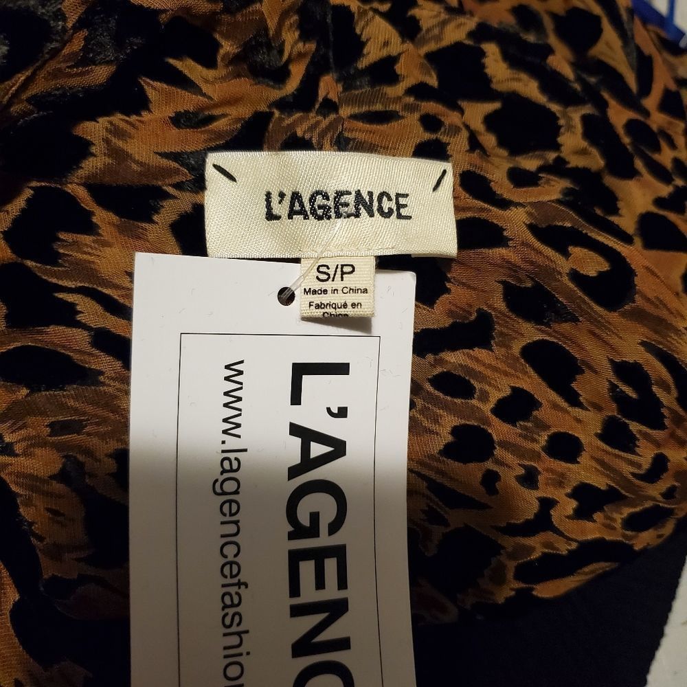 L'AGENCE L'Agence Ladies Size Small Brown Lydia Animal Print Burnout Size S / US 4 / IT 40 - 7 Thumbnail