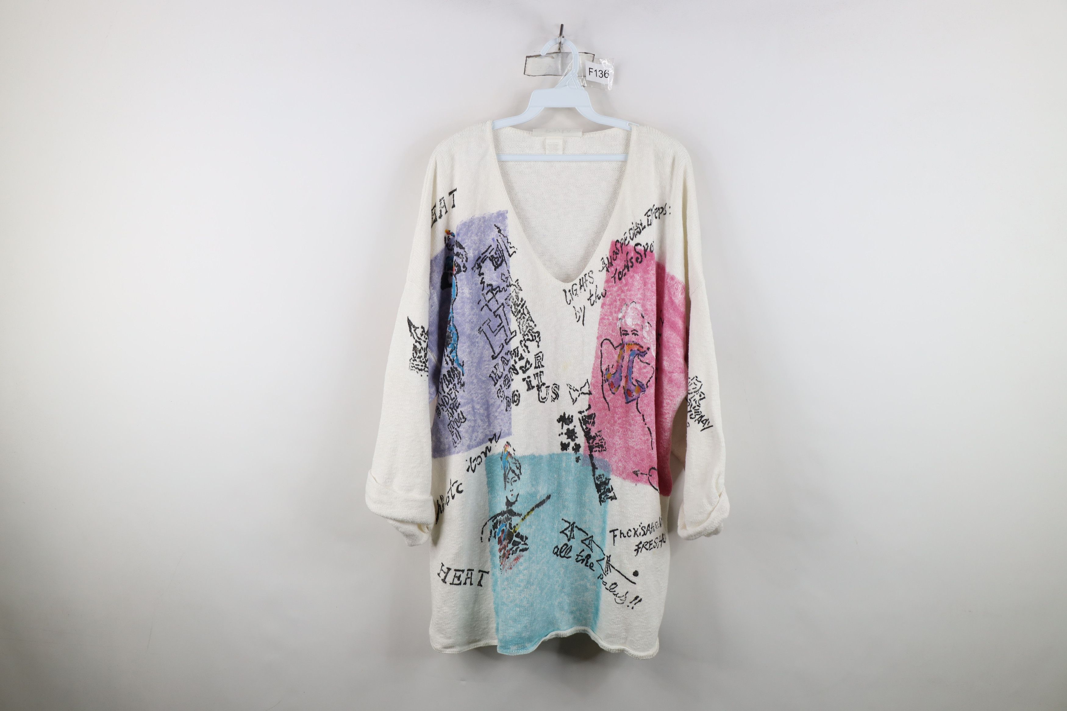 Vintage Vintage 80s 90s Streetwear Baggy Oversized Sweater USA Size M / US 6-8 / IT 42-44 - 1 Thumbnail