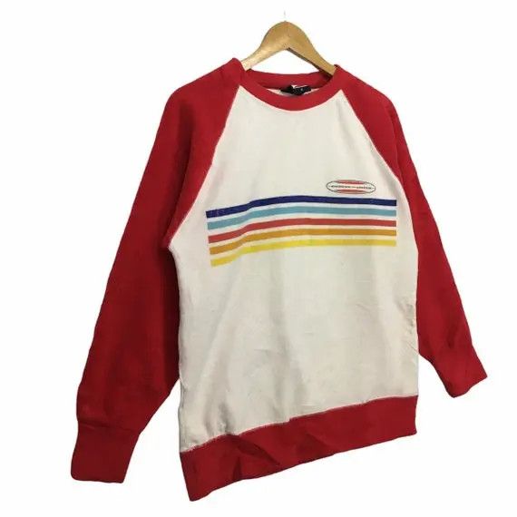 Vintage GORDON and SMITH Surfing Rainbow Fleece Sweatshirt Hawaii Size US M / EU 48-50 / 2 - 3 Thumbnail