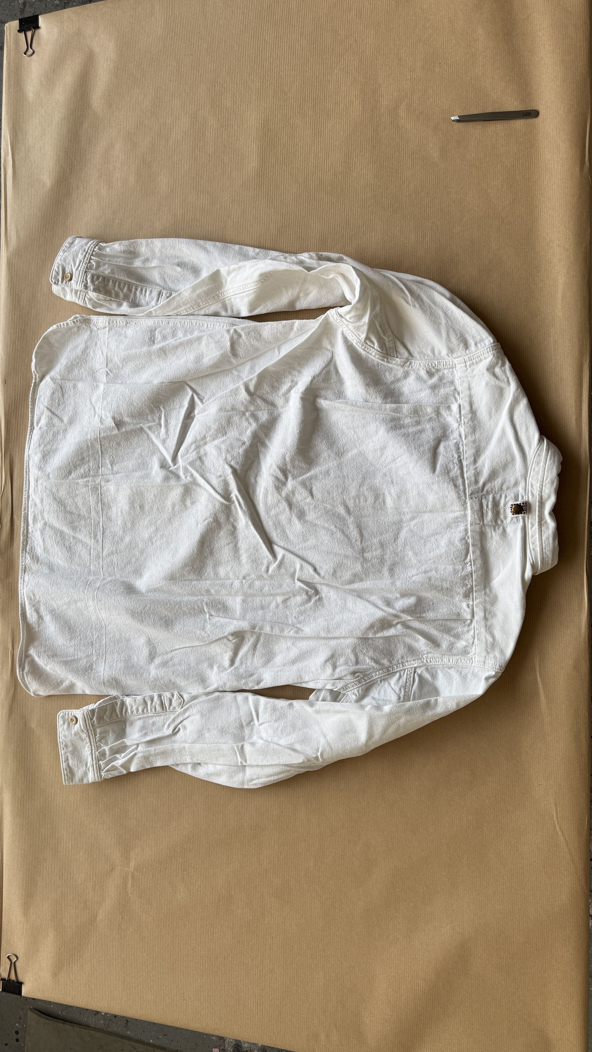 Visvim aa . 0 . LONG RIDER SHIRT L/S BLEACHED . *F.I.L. EXCLUSIVE Size US XS / EU 42 / 0 - 21 Thumbnail