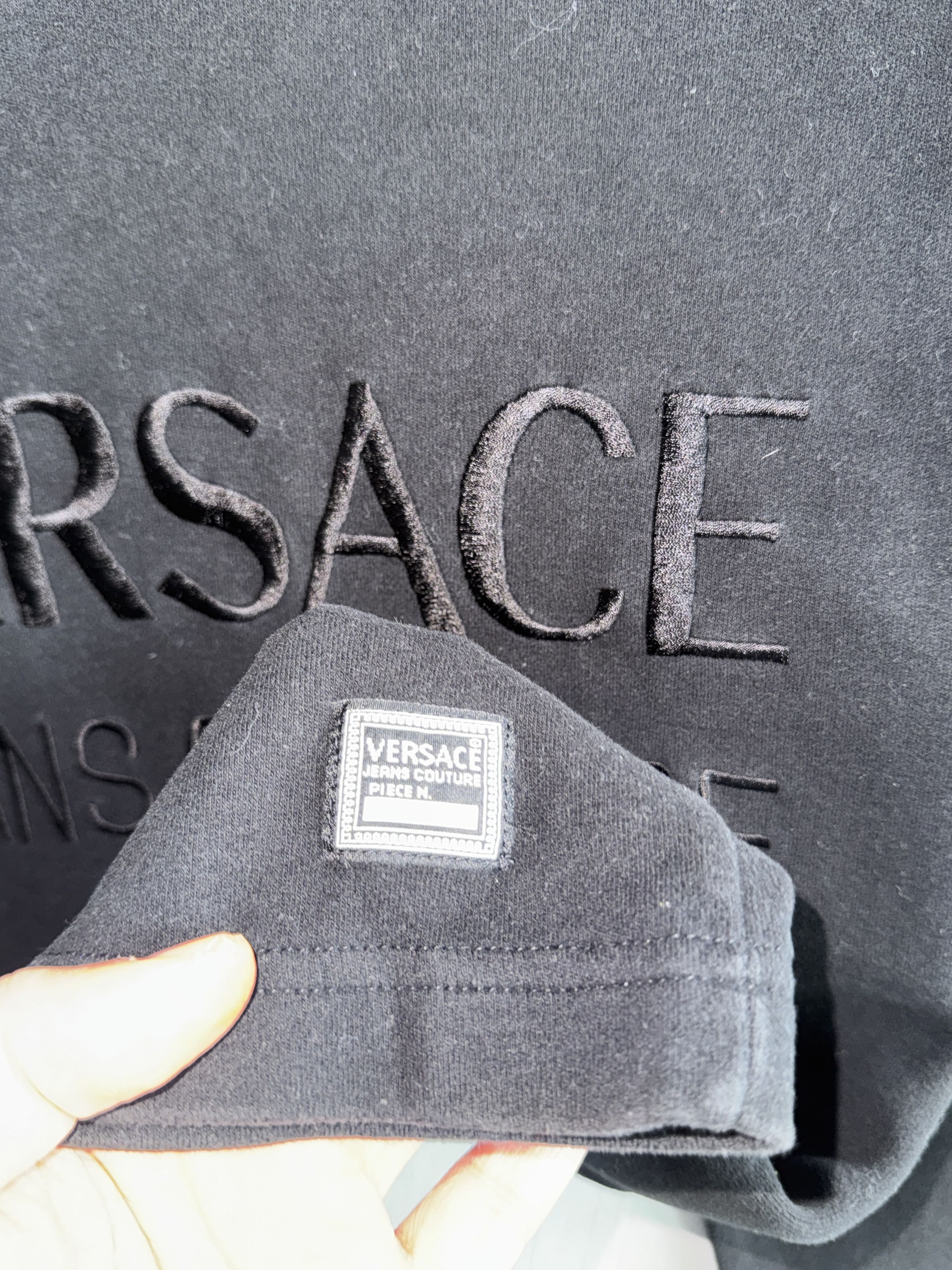 Versace Versace Jeans Couture Spellout Sweatshirt Vintage Shirt Size US L / EU 52-54 / 3 - 4 Thumbnail