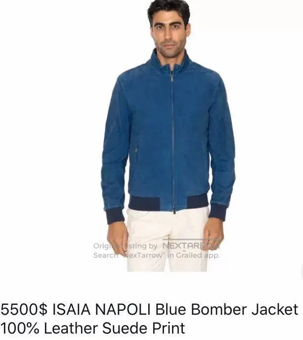 Isaia Napolii new isaia suede leather jacket in dark color. Size US L / EU 52-54 / 3 - 9 Thumbnail
