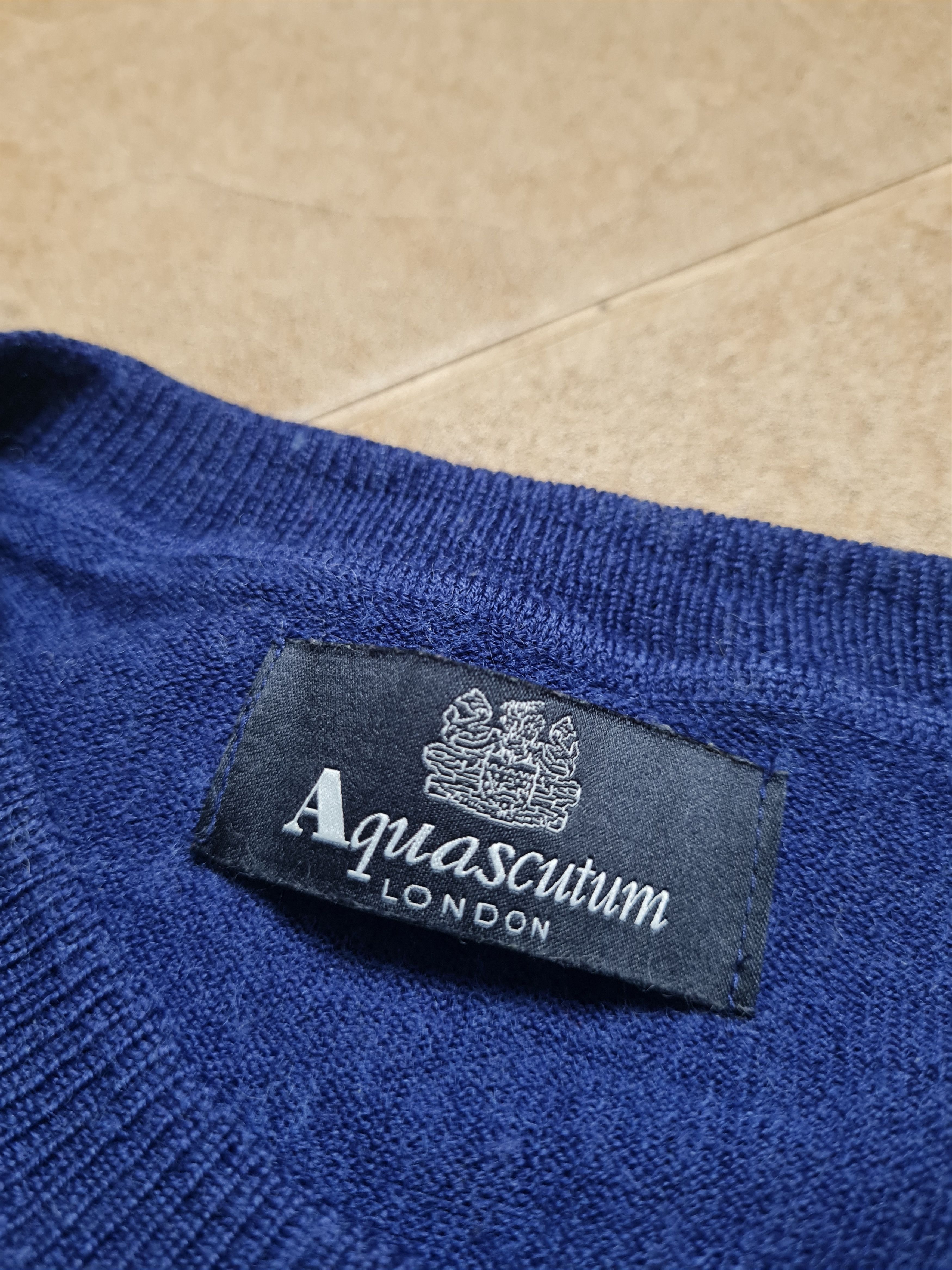 Aquascutum Aquascutum London Men's Wool Knit Crew Neck Sweater Jumper Size US M / EU 48-50 / 2 - 16 Thumbnail