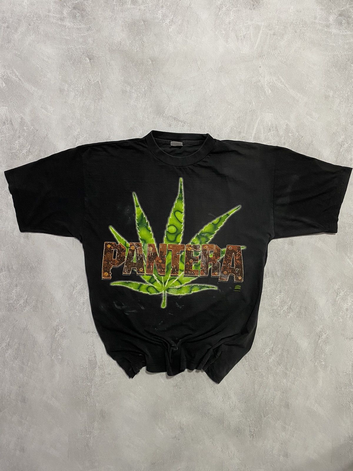 image of Band Tees x Rock T Shirt Vintage 1994 T-Shirt Tour Pantera Far Beyond Driven in Black (Size XL)