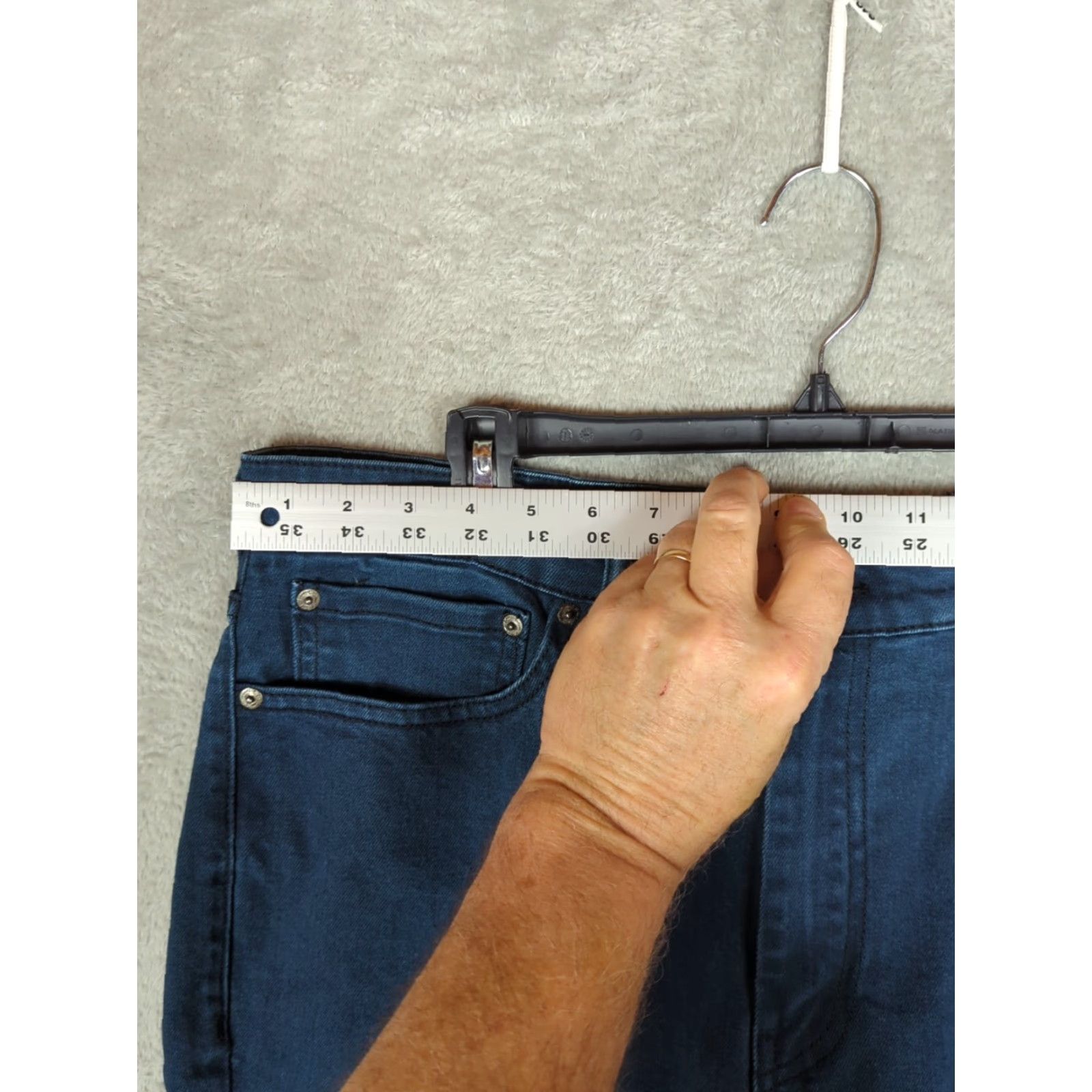 Levi's Levi's Jeans Slim 511 Commuter Reflective Dark Blue 36x27 5-Pocket Button Zipper Denim Jeans Mens Regular Slim Fit City Biker College Streetwear Size US 36 / EU 52 - 6 Thumbnail