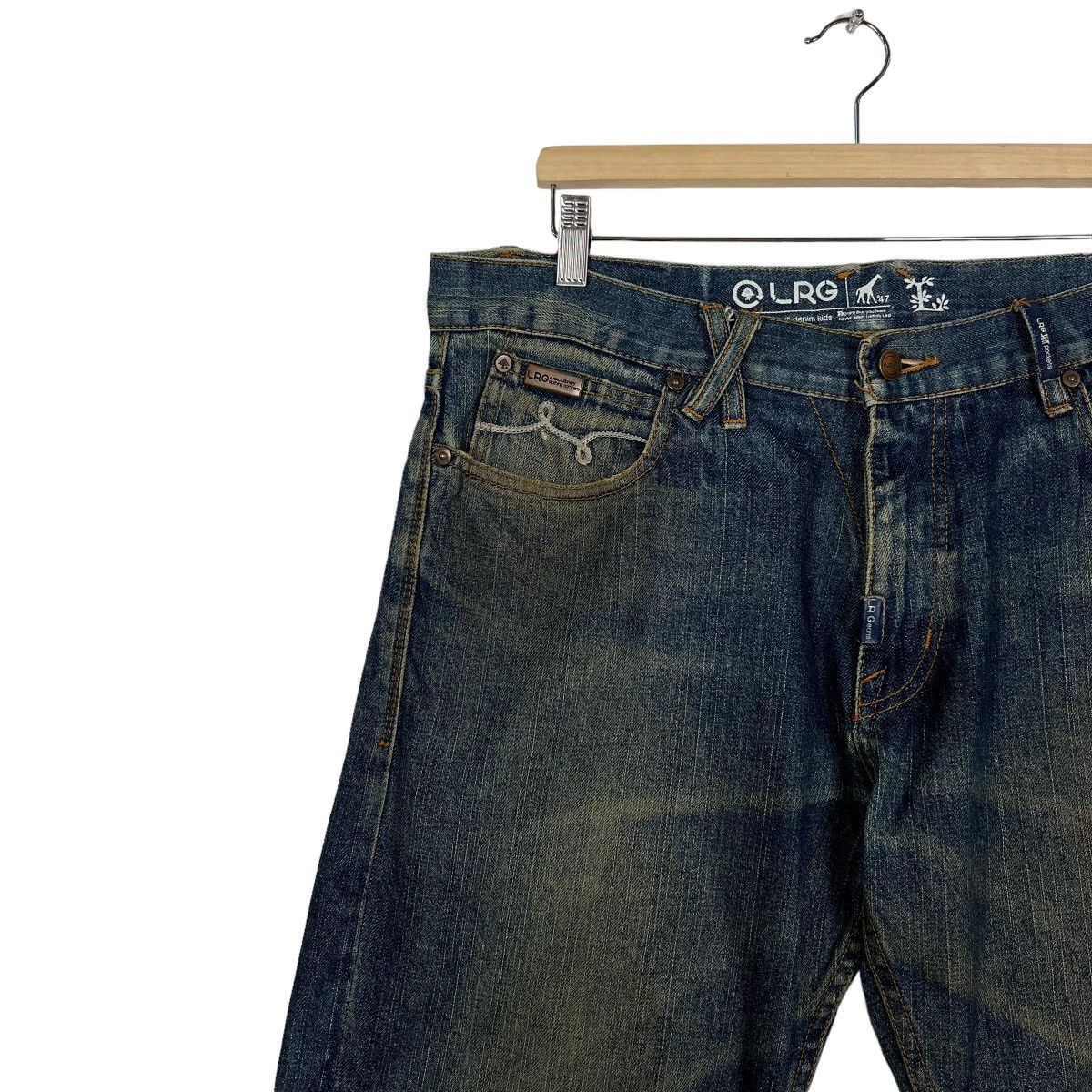 LRG 🔥 LRG DYED BROKEN DENIM JEANS Size US 38 / EU 54 - 6 Thumbnail