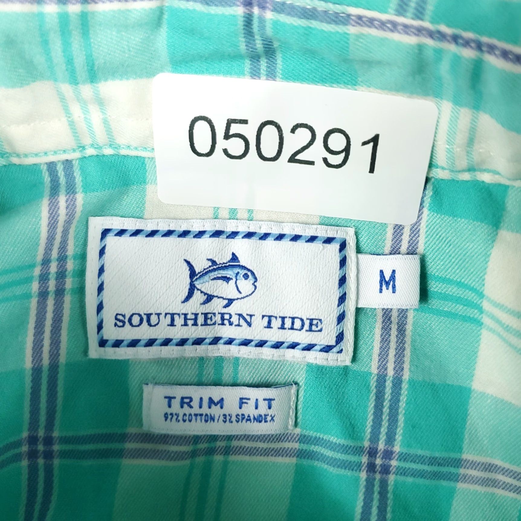 Southern Tide Southern Tide Shirt Adult Medium Blue Plaid Button-Up Long Sleeve Mens Size US M / EU 48-50 / 2 - 7 Thumbnail