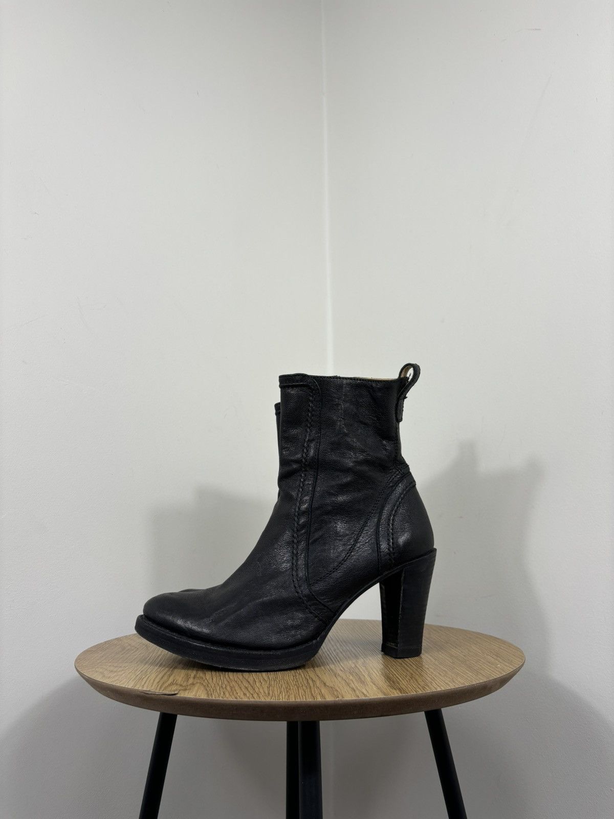 Sendra Sendra Vintage Women’s Avant Garde High Heeled Leather Boots Size US 8 / IT 38 - 8 Thumbnail