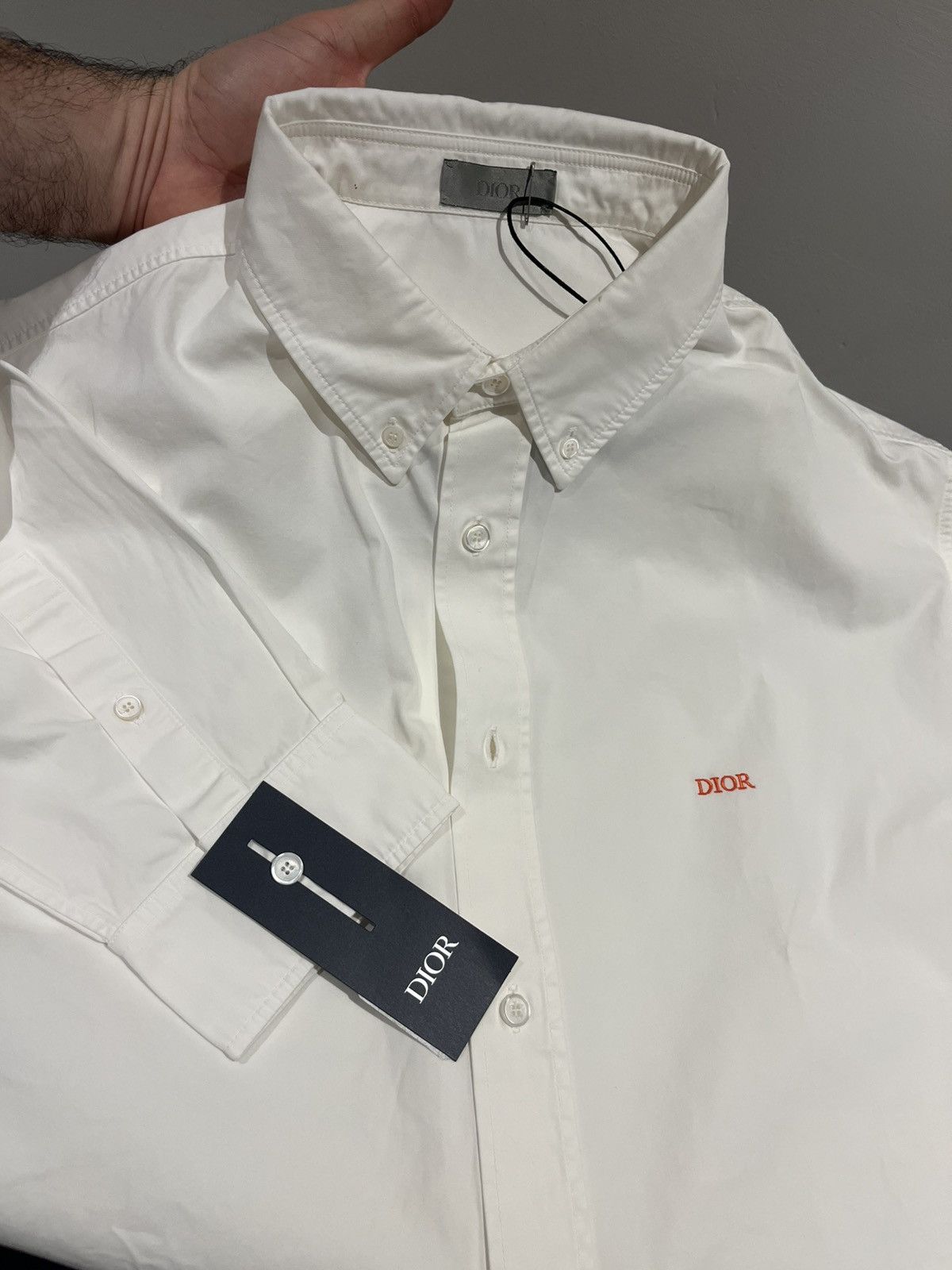 Dior Christian Dior Boxy poplin shirt Size US L / EU 52-54 / 3 - 3 Thumbnail