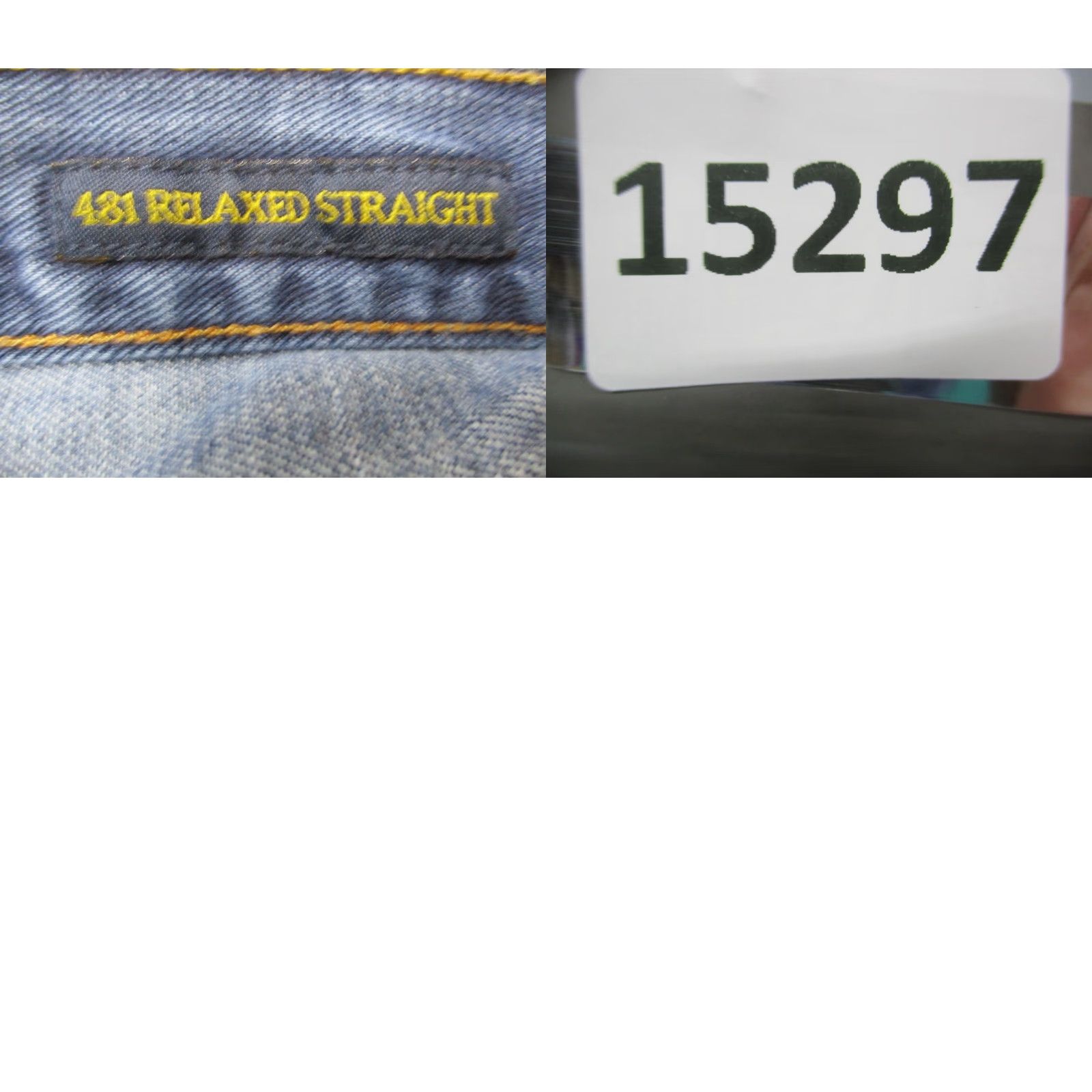Lucky Brand Lucky Brand Jeans 481 Relaxed Straight 34x27 Blue Denim 5-Pocket Mens Jeans Size US 34 / EU 50 - 8 Thumbnail