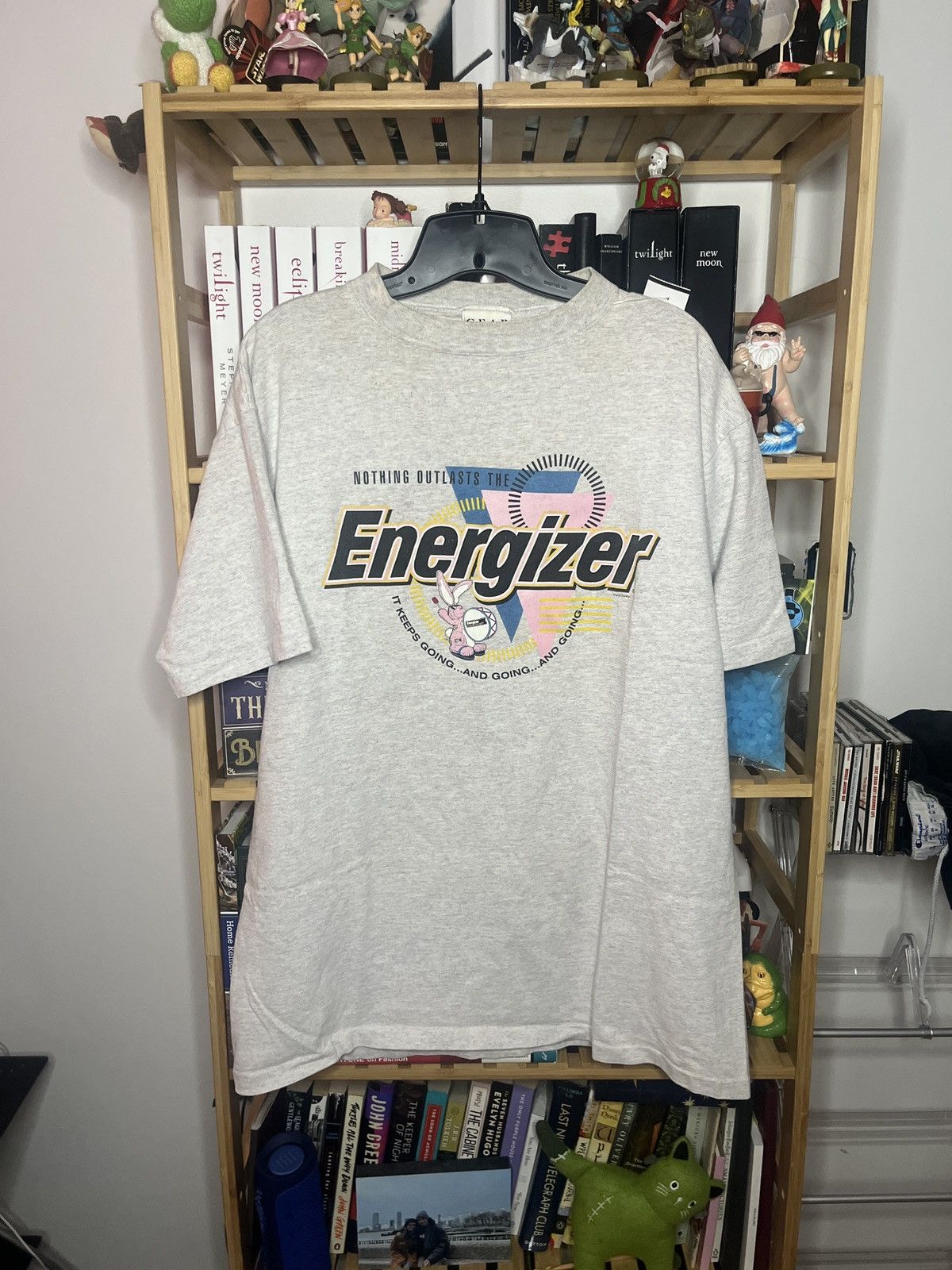 Vintage Vintage 90s Energizer Battery Bunny T Shirt Size US XL / EU 56 / 4 - 1 Thumbnail