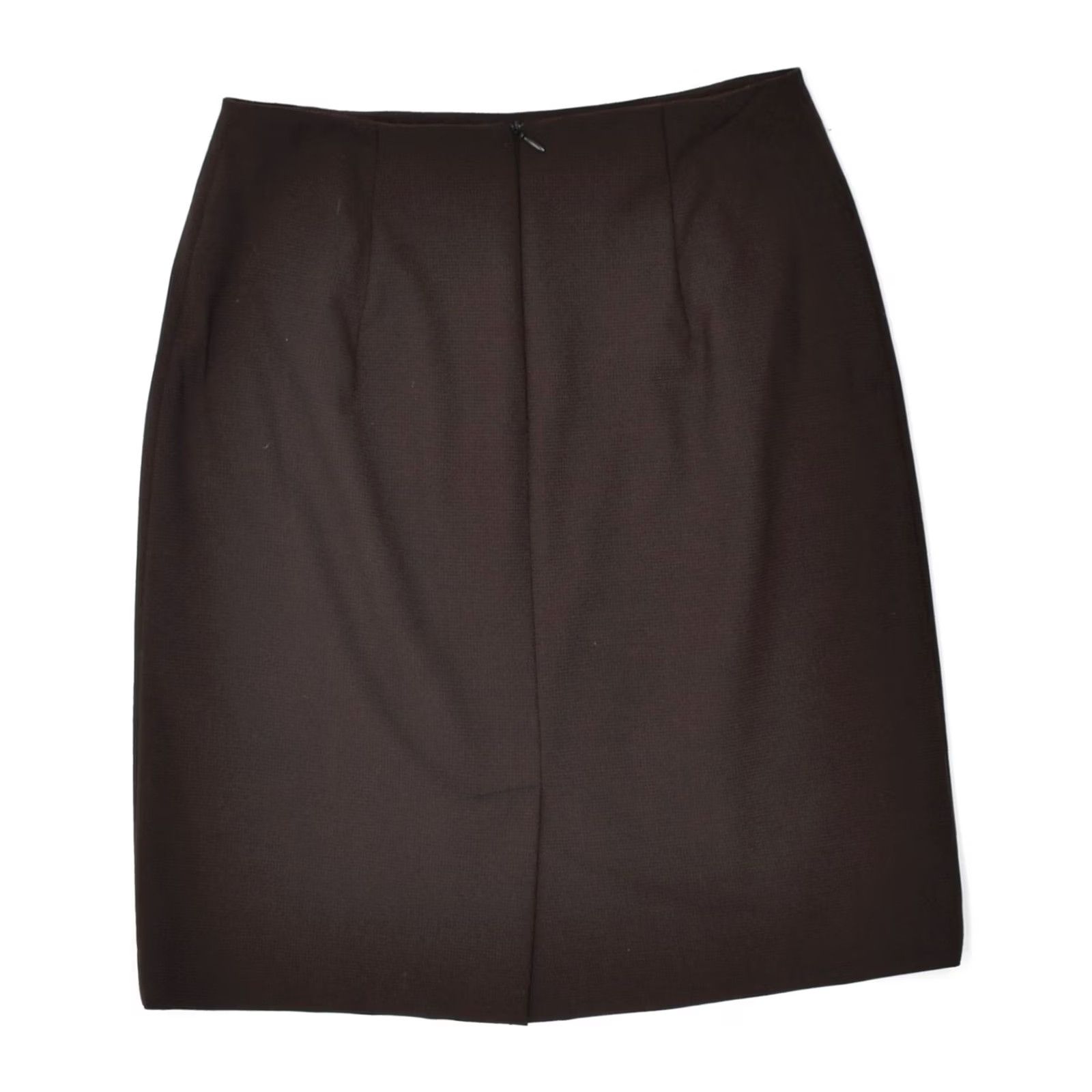 Vintage VINTAGE ATOS LOMBARDINI Womens Skirt Brown Polyester IT 42 Medium W26 Size 32" / US 10 / IT 46 - 2 Thumbnail