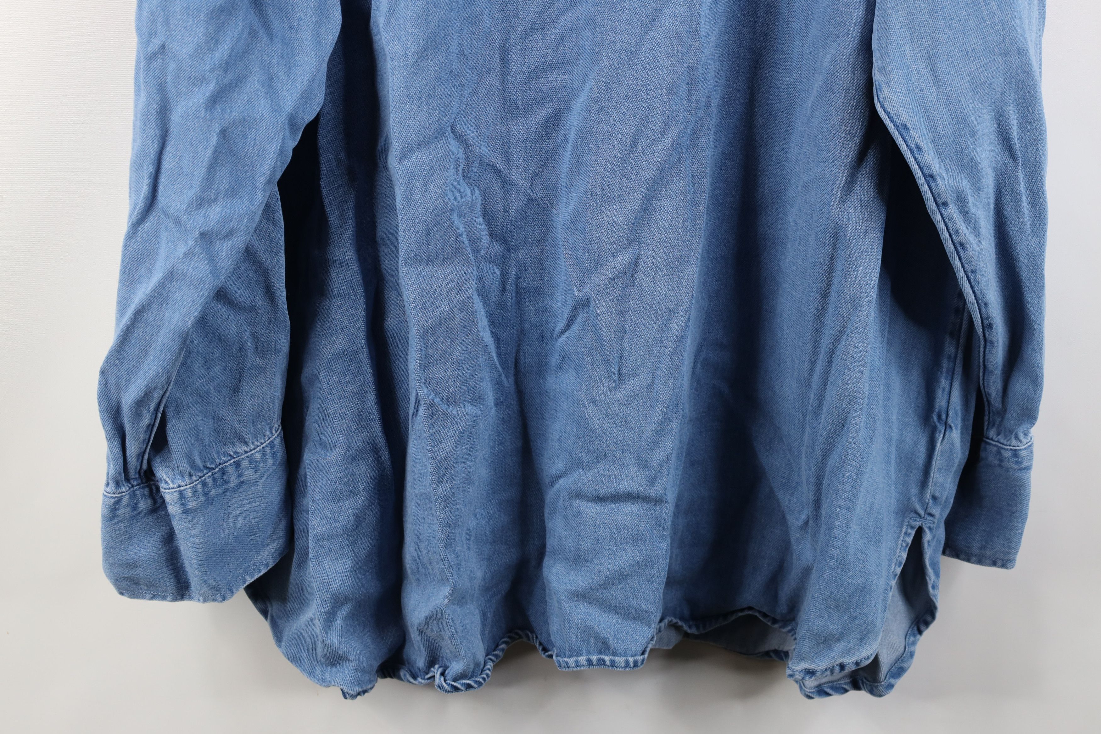 Abercrombie & Fitch Vintage Y2K Abercrombie & Fitch Oversized Denim Button Shirt Size XL / US 12-14 / IT 48-50 - 14 Thumbnail