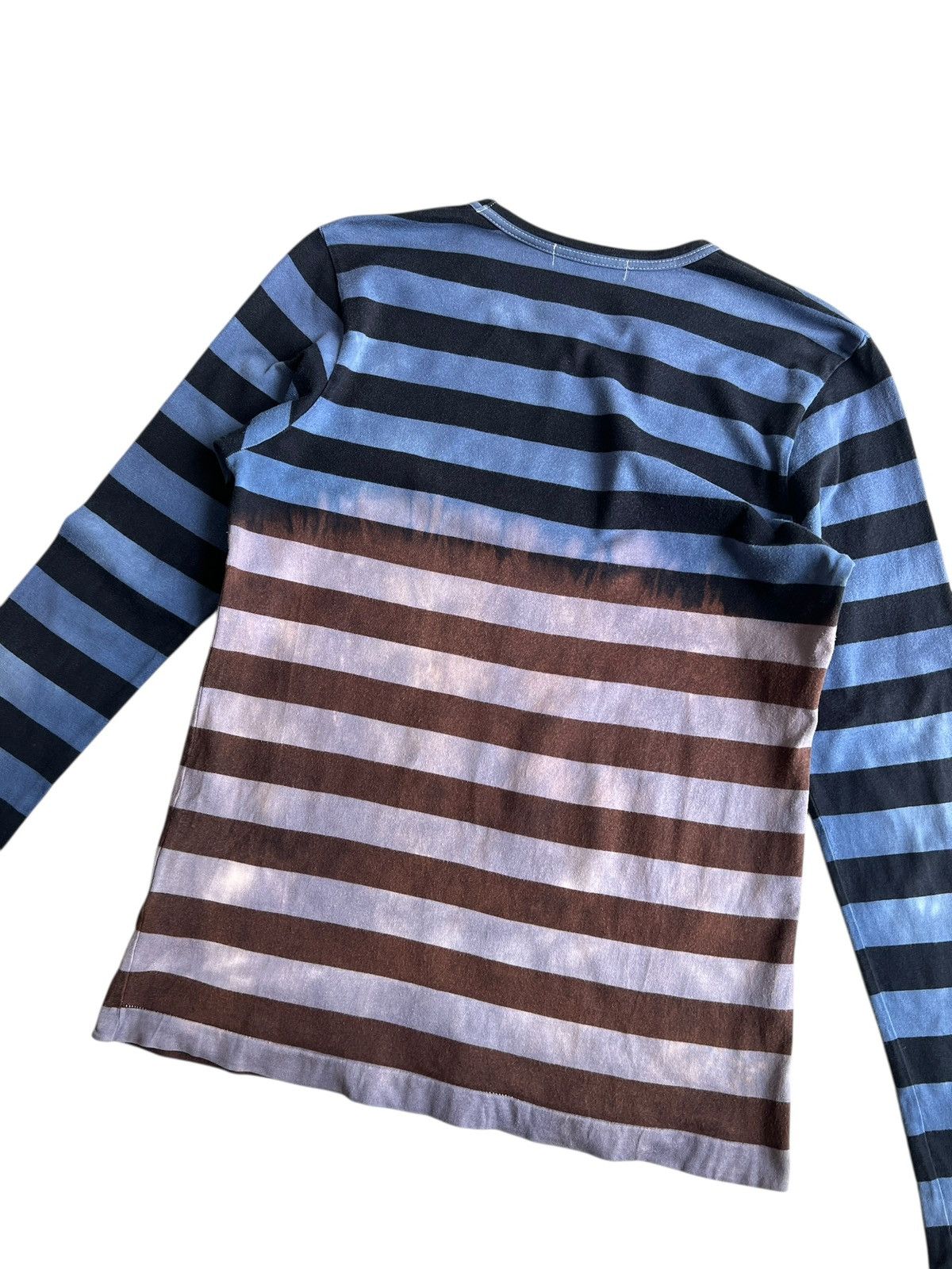 Comme des Garcons 2000s Robe de Chambre CDG Bleached Stripes Longsleeve shirt Size US S / EU 44-46 / 1 - 6 Thumbnail
