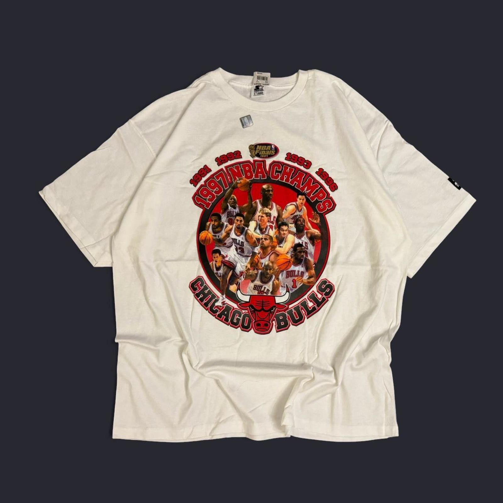 Vintage 1997 Starter Chicago Bulls New T-shirt NBA SizeXL