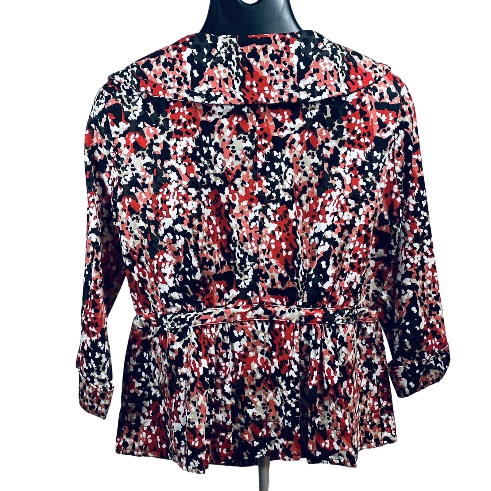 Other Notations Lightweight jacket Cinch Waist and Large Peter Pan Size S / US 4 / IT 40 - 3 Thumbnail
