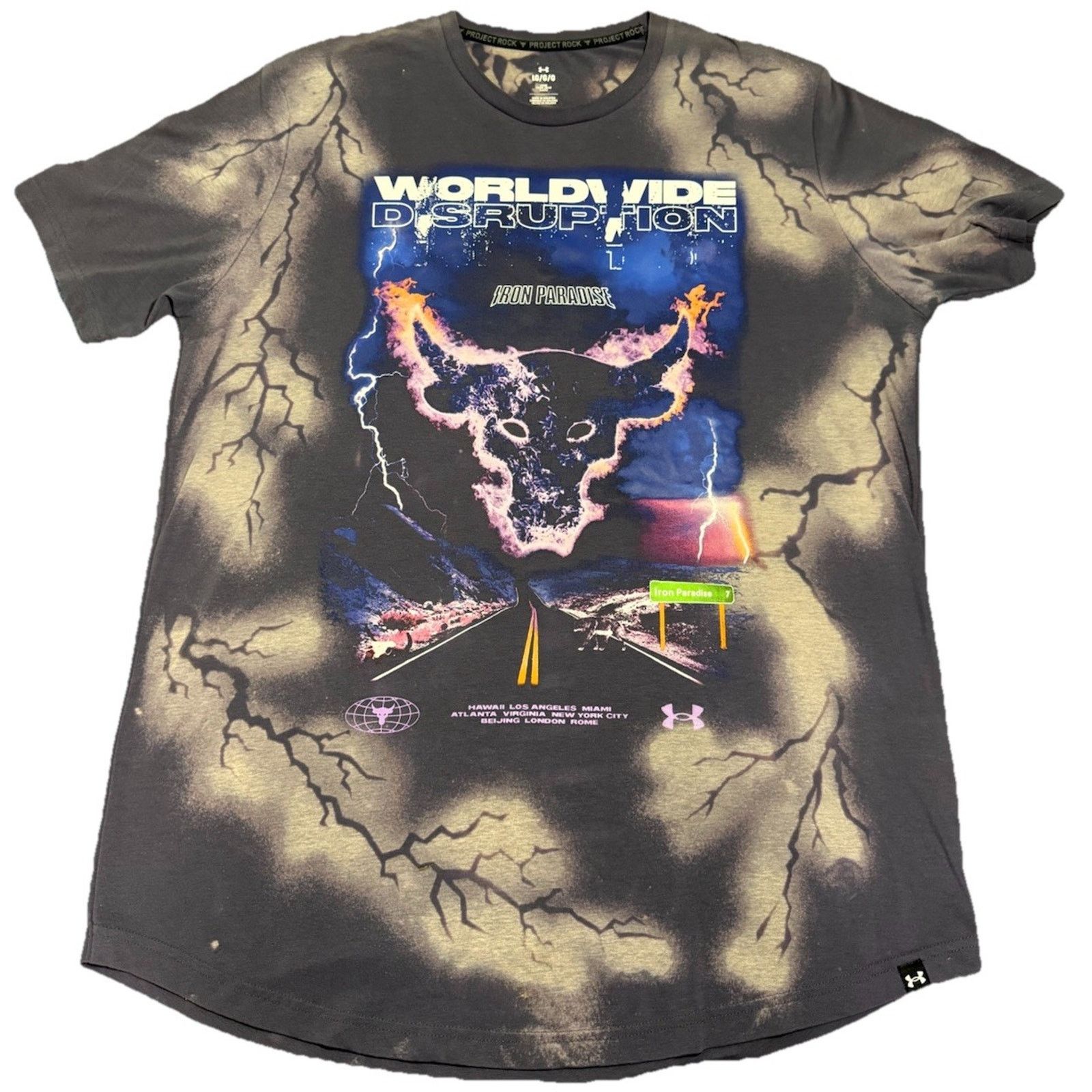 Under Armour 1 Of 1 Custom Under Armour Project Rock Shirt Worldwide Bull Size US L / EU 52-54 / 3 - 1 Thumbnail