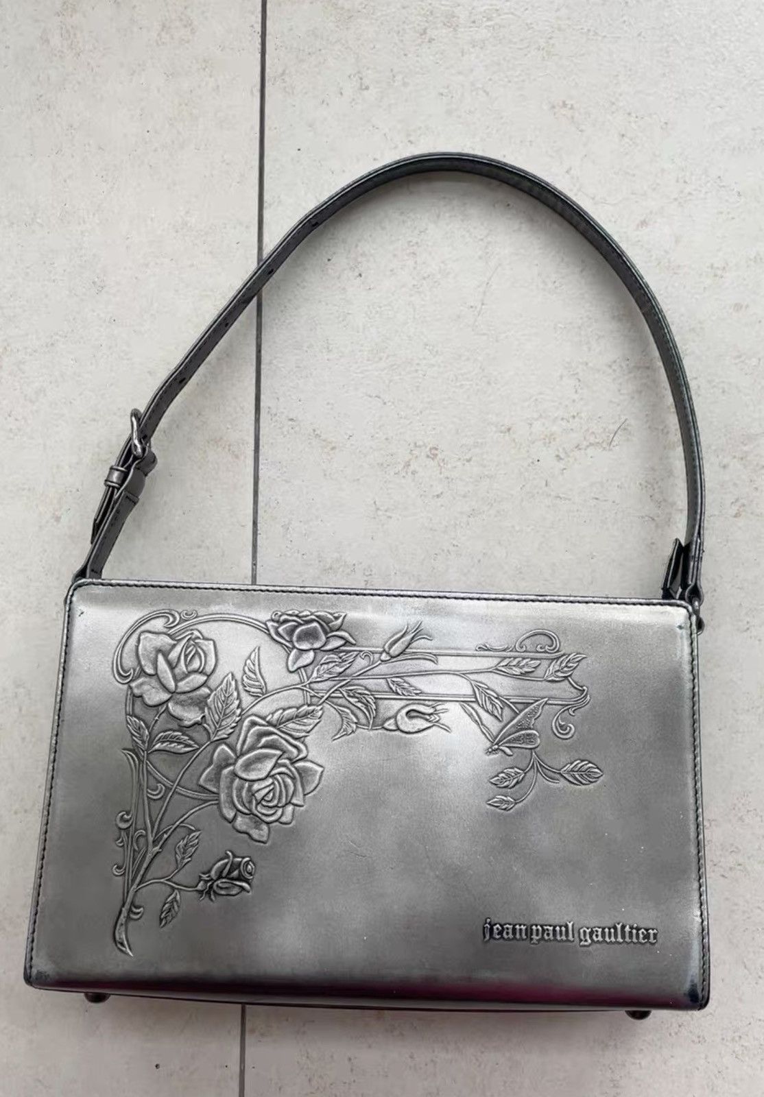 Jean Paul Gaultier Jean Paul Gaultier jpg. Vintage silver Guns N' Roses bag Size ONE SIZE - 1 Thumbnail