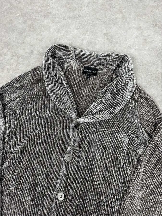 Emporio Armani 2000s Emporio Armani Grey Cardigan Sweater Size S / US 4 / IT 40 - 5 Thumbnail