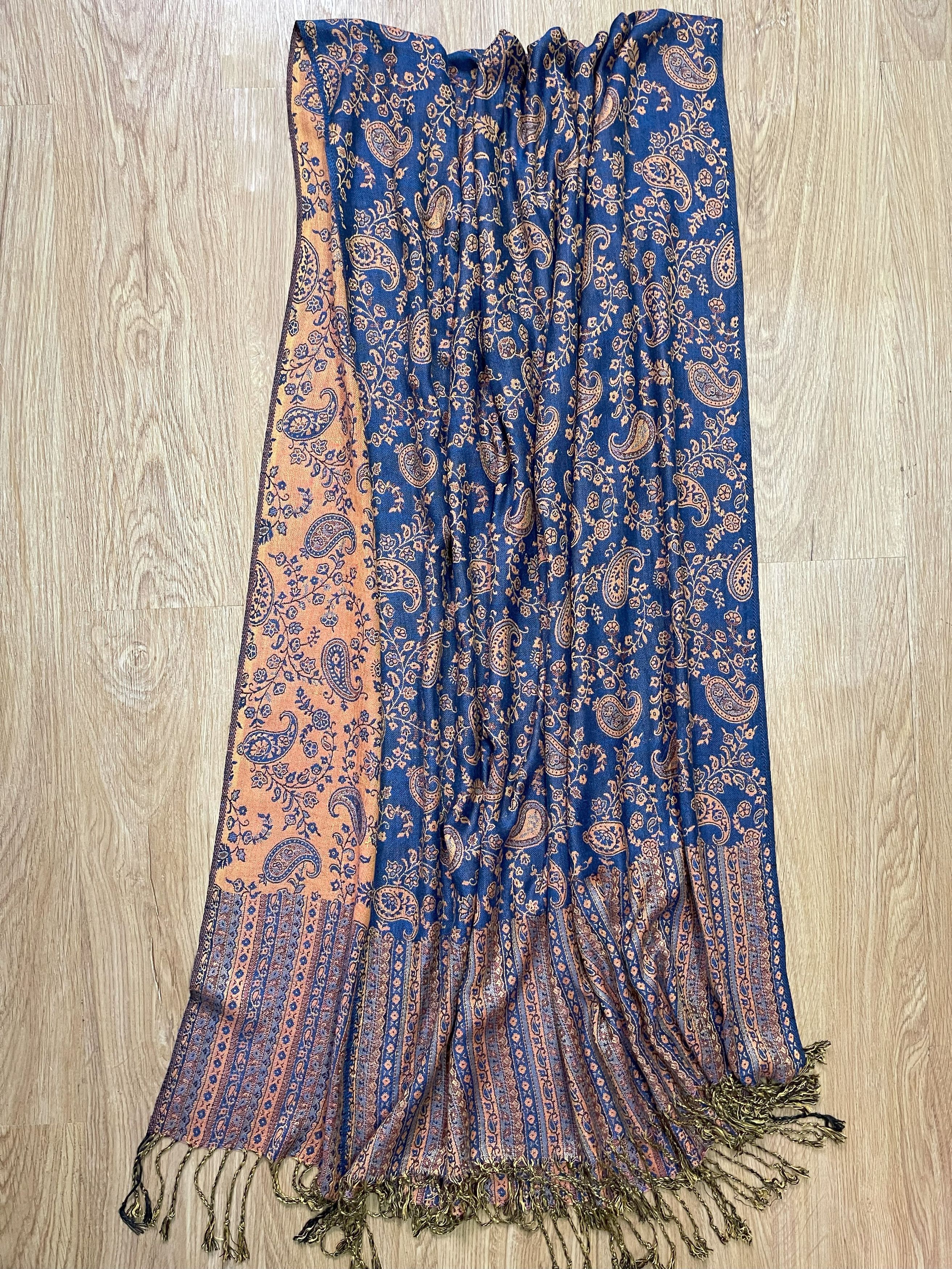 Vintage Vintage Big Size Scarves, Large-Sized Wrap Scarf - 6077 Size ONE SIZE - 12 Thumbnail