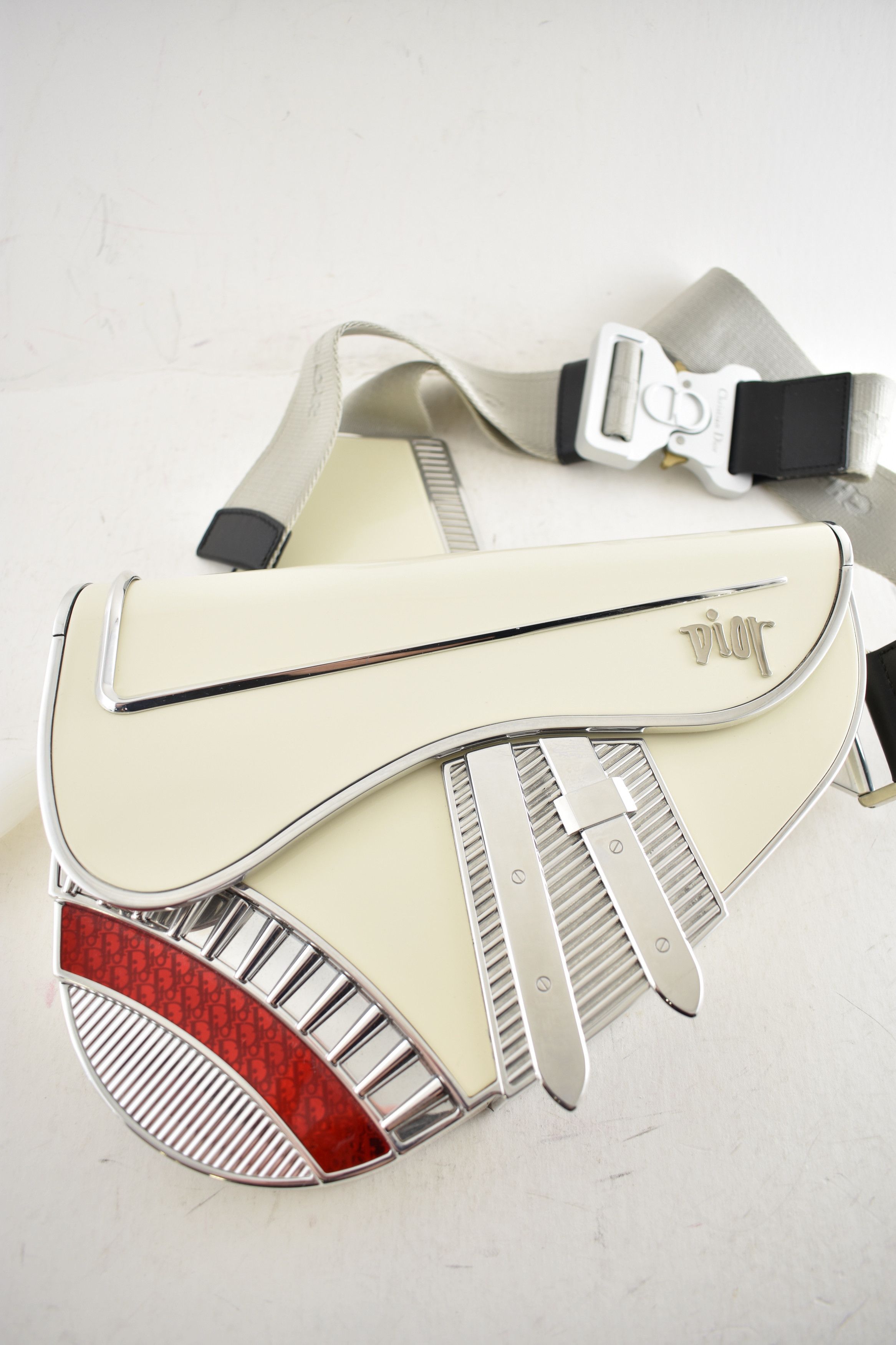 Dior Dior Shawn Stussy Kim Jones Metal Saddle Cadillac Runway Bag Size ONE SIZE - 3 Thumbnail