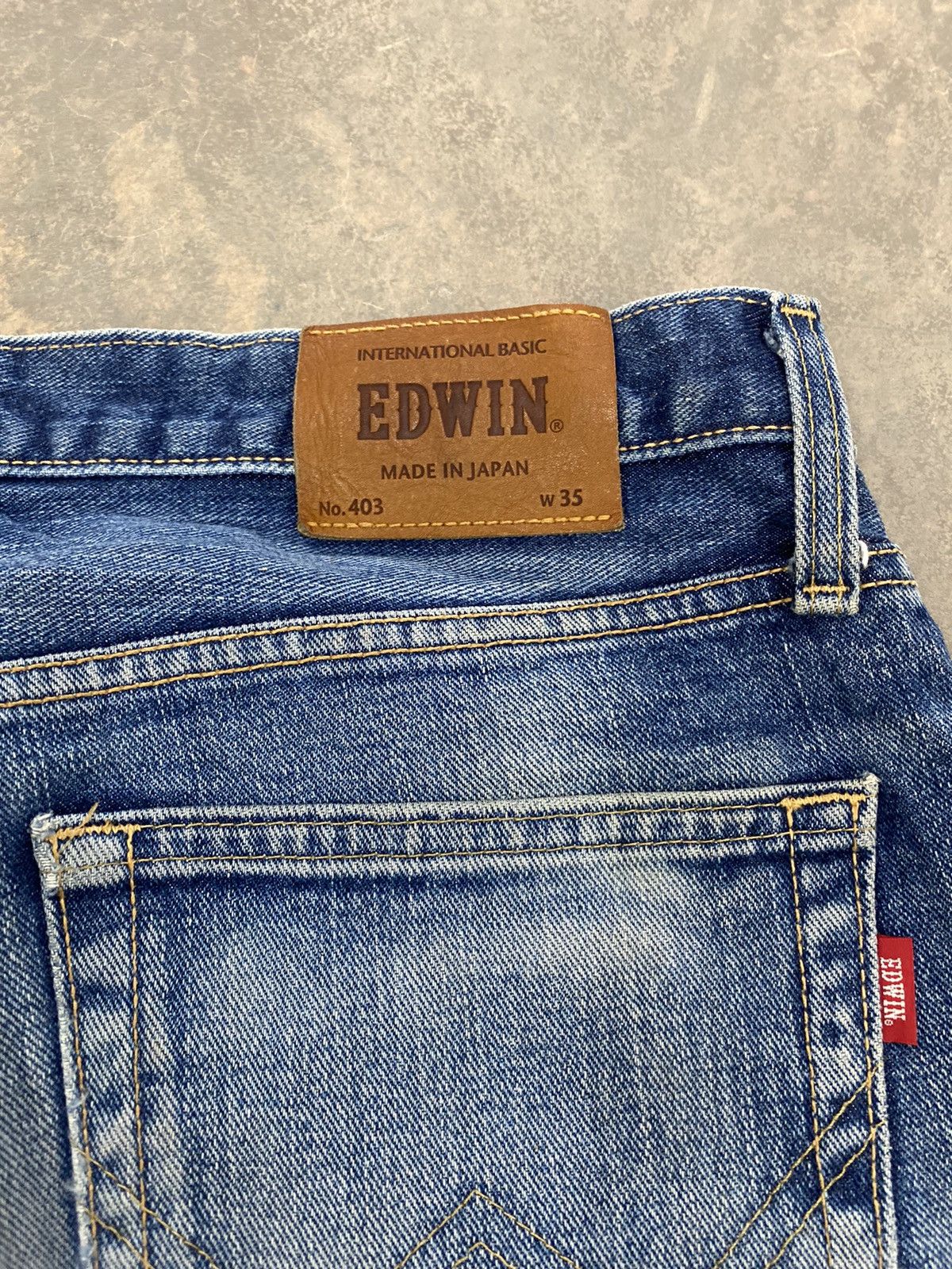 Edwin EDWIN JAPAN NO 403 WASHED BLUE JEANS Size US 35 - 11 Thumbnail