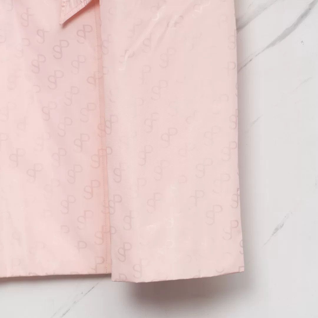 Saks Potts Pink Monogram Trench Coat, Women's — image 4 of 6