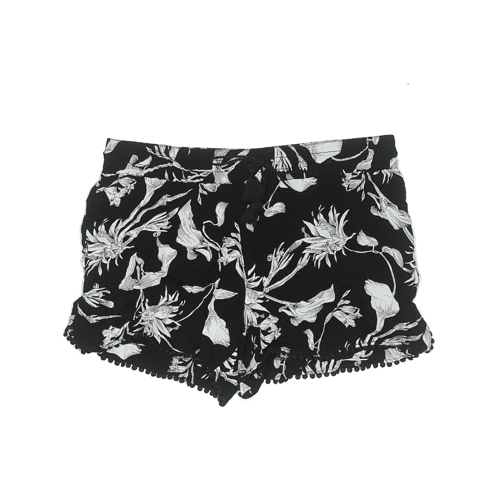 Other White House Black Market Black Floral Casual Shorts Size 10 Size 32" / US 10 / IT 46 - 1 Thumbnail
