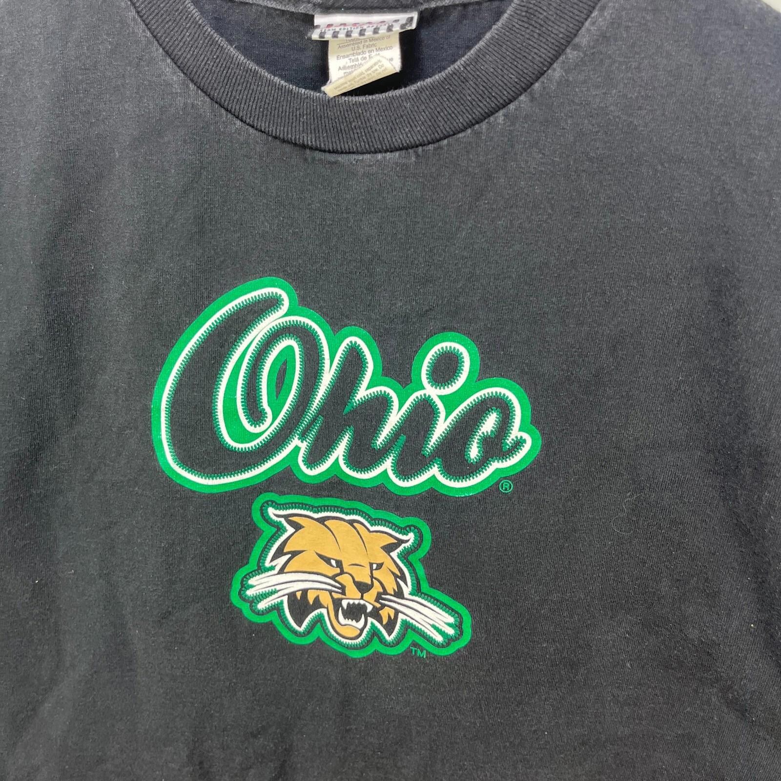 Other Vintage 90s Ohio Bobcats University T-Shirt Medium Size ONE SIZE - 3 Thumbnail