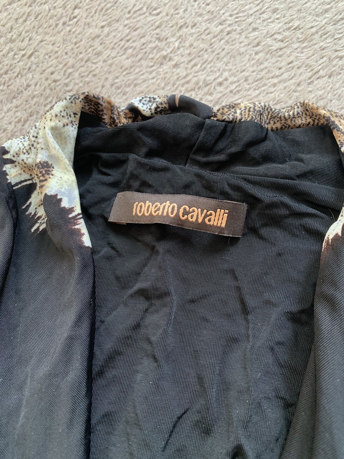 Roberto Cavalli × Vintage Roberto Cavalli Viscose Dress Size S / US 4 / IT 40 - 5 Thumbnail