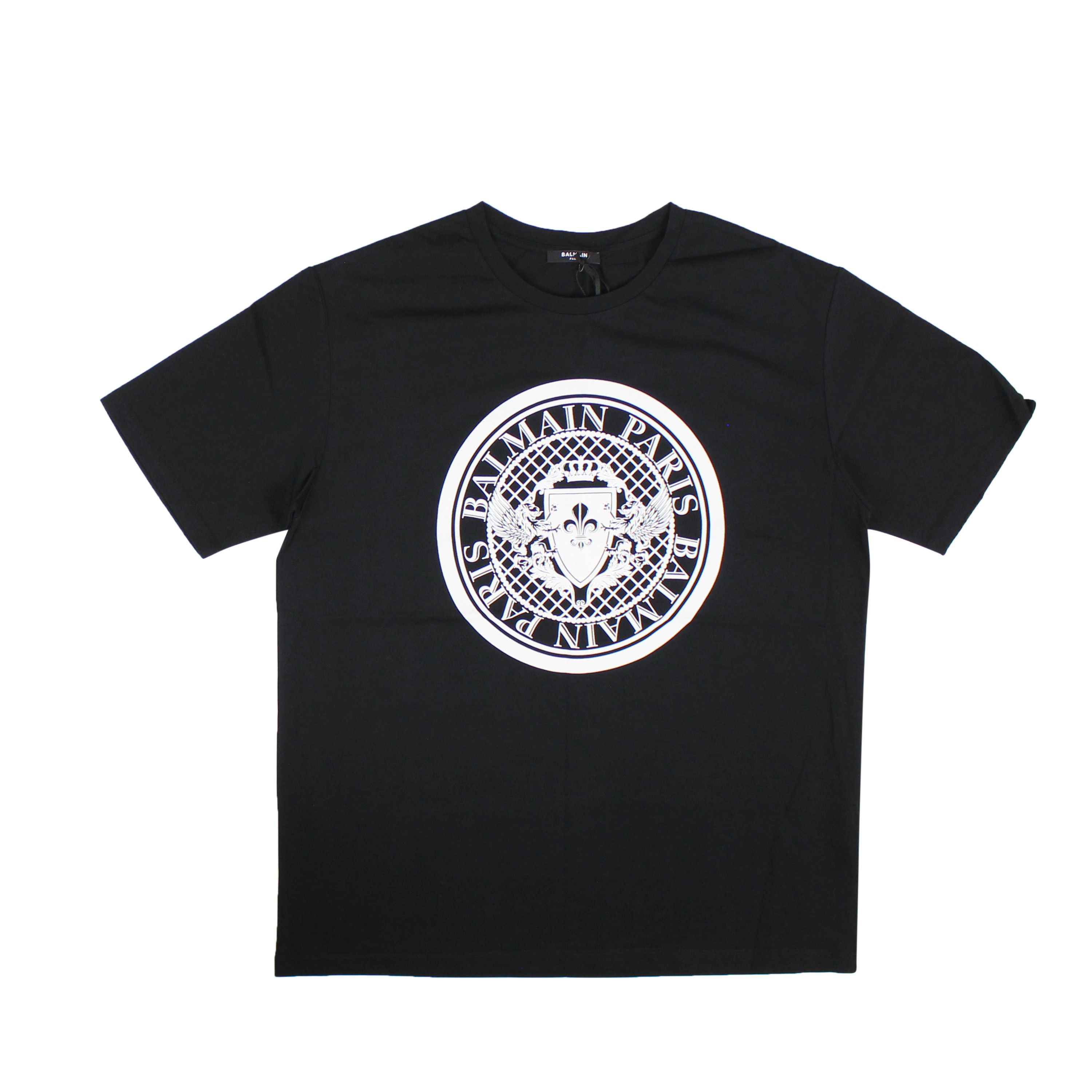 image of Balmain Black Coin T-Shirt Size Xxl, Men's