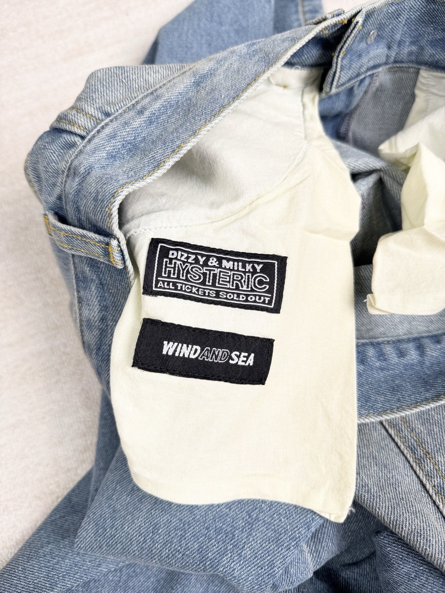 hysteric Glamour x wind and sea jean