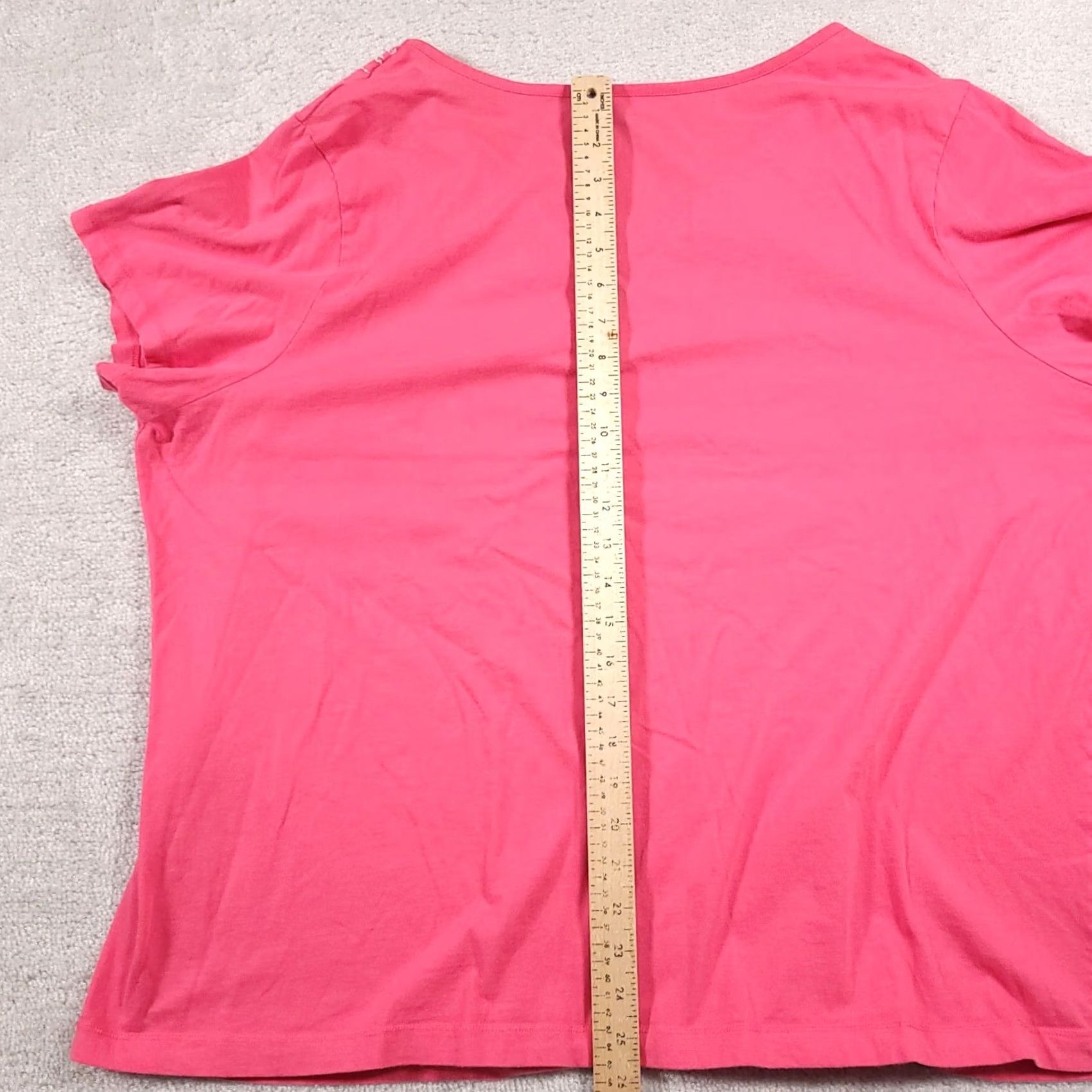 Vintage Falls Creek Shirt Women’s 4X Plus Size Pink Short Sleeve Embroidered V-Neck Boho Shirt Size XXL / US 16-18 / IT 52-54 - 7 Thumbnail