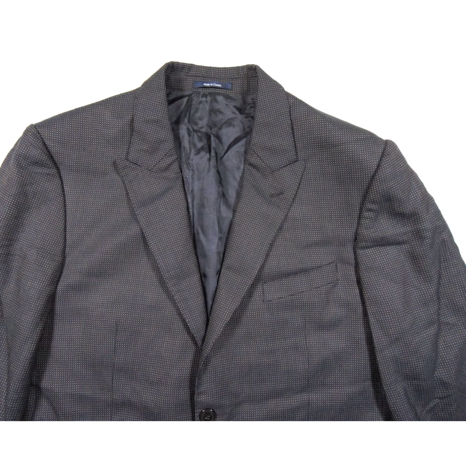 Vintage VINTAGE Versace Collection Blazer Jacket Men 54 Wool Navy City Formal Business Casual Size 54R - 2 Thumbnail