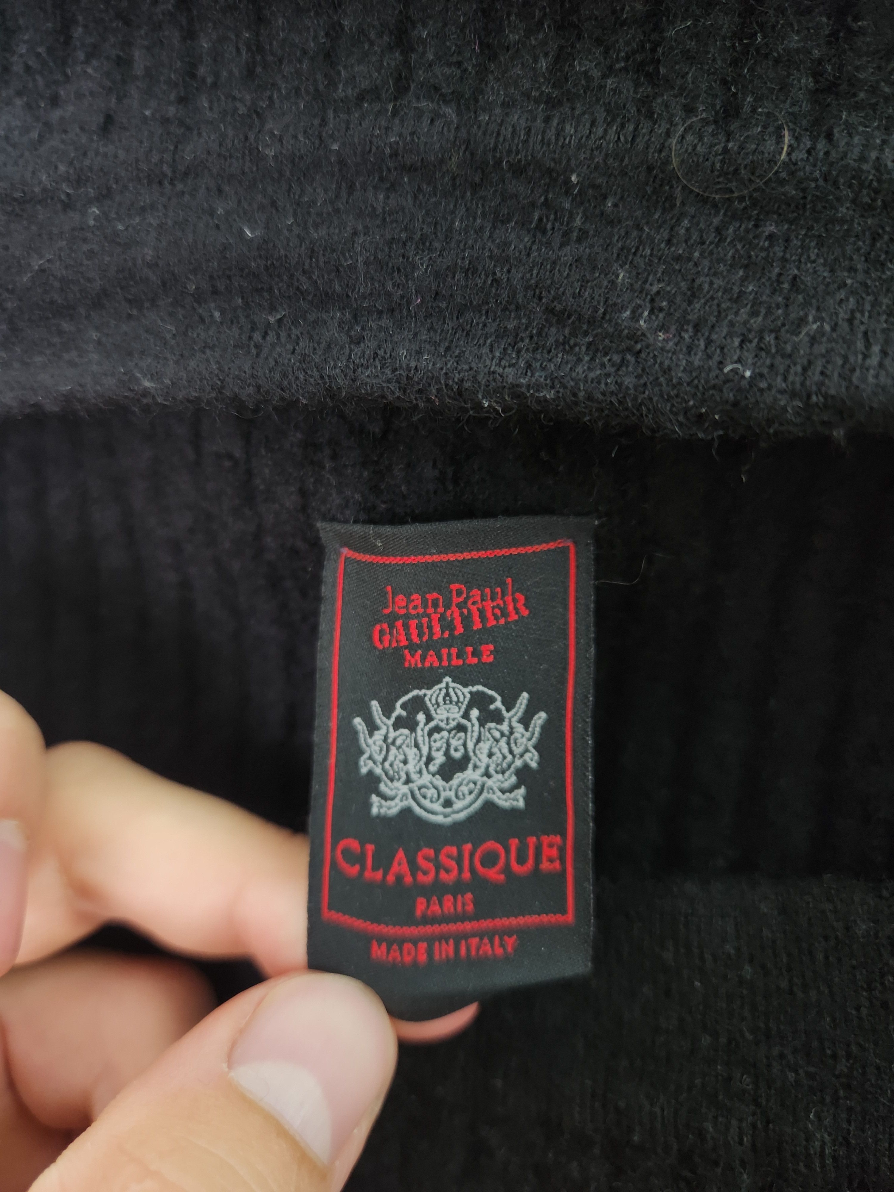 Jean Paul Gaultier Jean Paul Gaultier maille classique black A-line wool dress Size S / US 4 / IT 40 - 8 Thumbnail