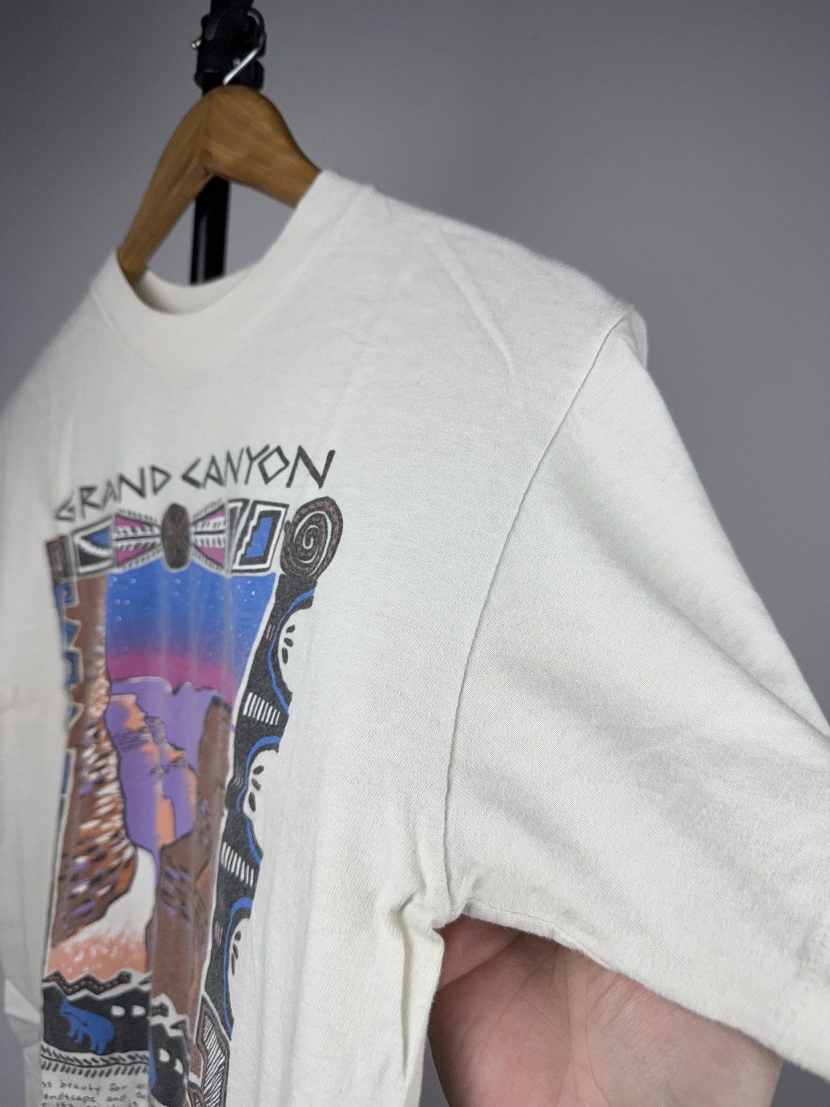 Vintage Vintage 90s Retro Grand Canyon Graphic Art Tee Oneita USA S Size US S / EU 44-46 / 1 - 10 Thumbnail