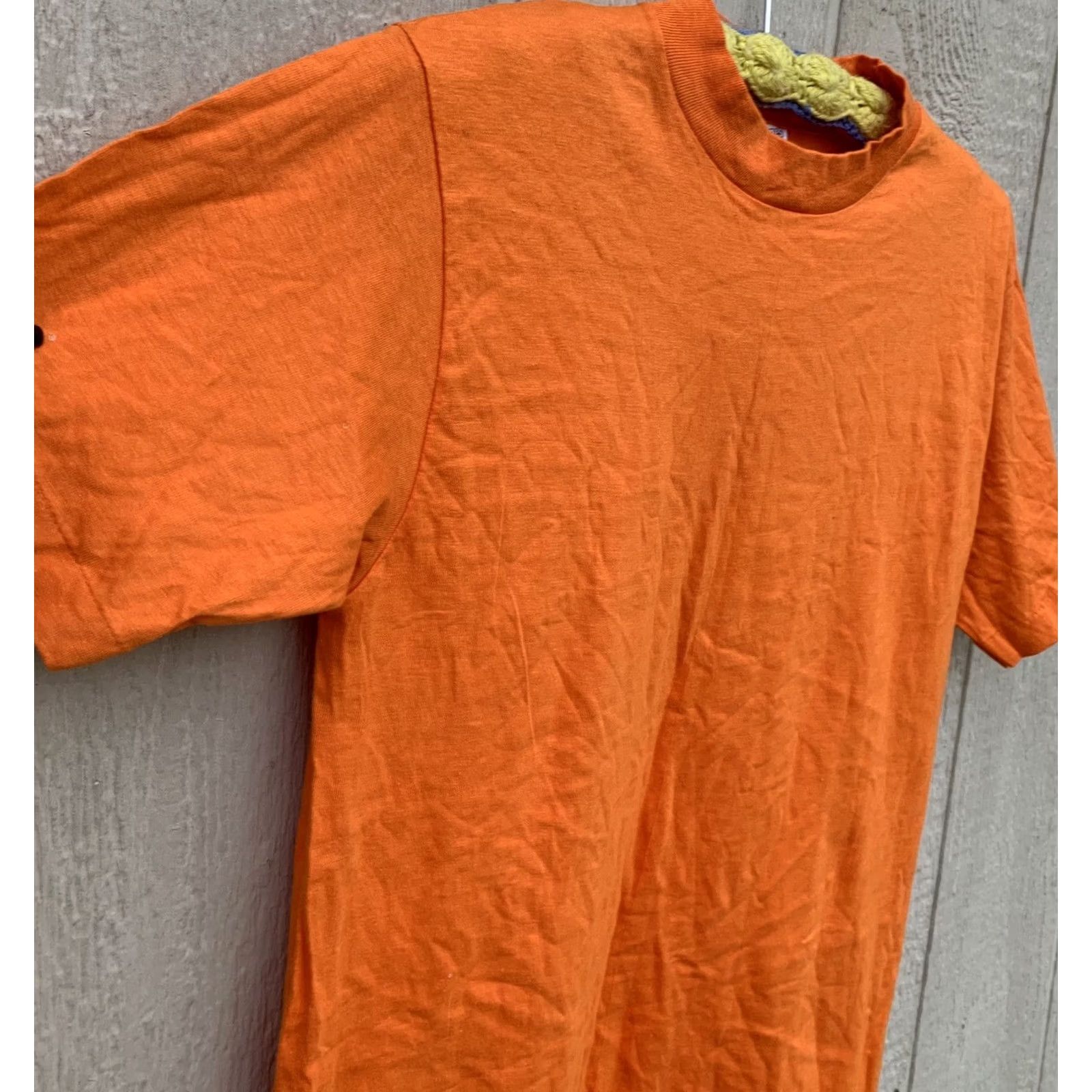Hanes VINTAGE Hanes Shirt Napa Family Bike Club 1970s M single stitch Orange Mens Size US M / EU 48-50 / 2 - 7 Thumbnail