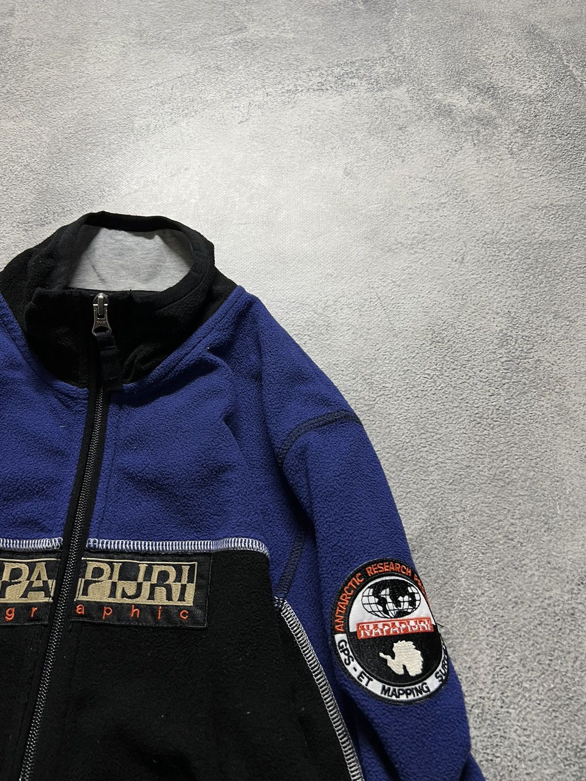 Napapijri × Vintage Vintage Y2k Napapijri 🖤 Fleece Zip Sweatshirt Jacket 00’s Size US M / EU 48-50 / 2 - 6 Thumbnail