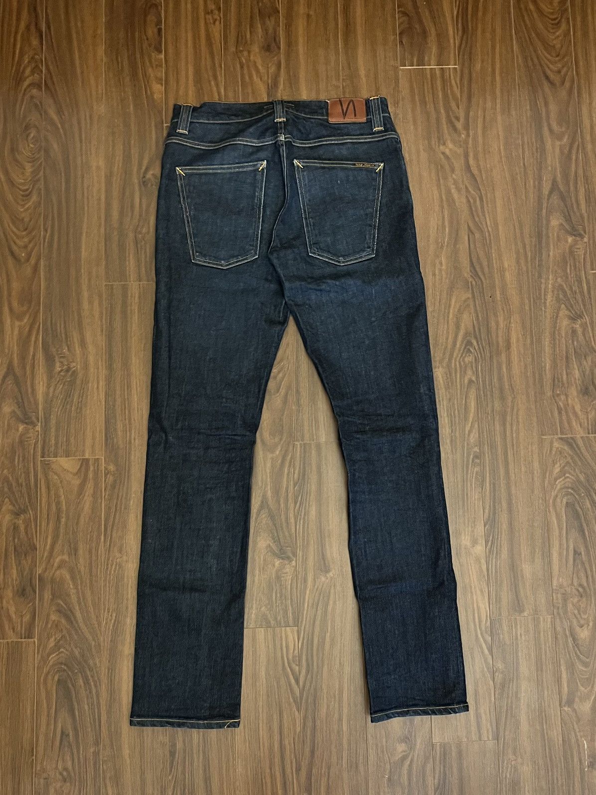 Nudie Jeans NJ4062 Nudie Grim Tim Jeans in Dry Navy Size US 34 / EU 50 - 2 Thumbnail
