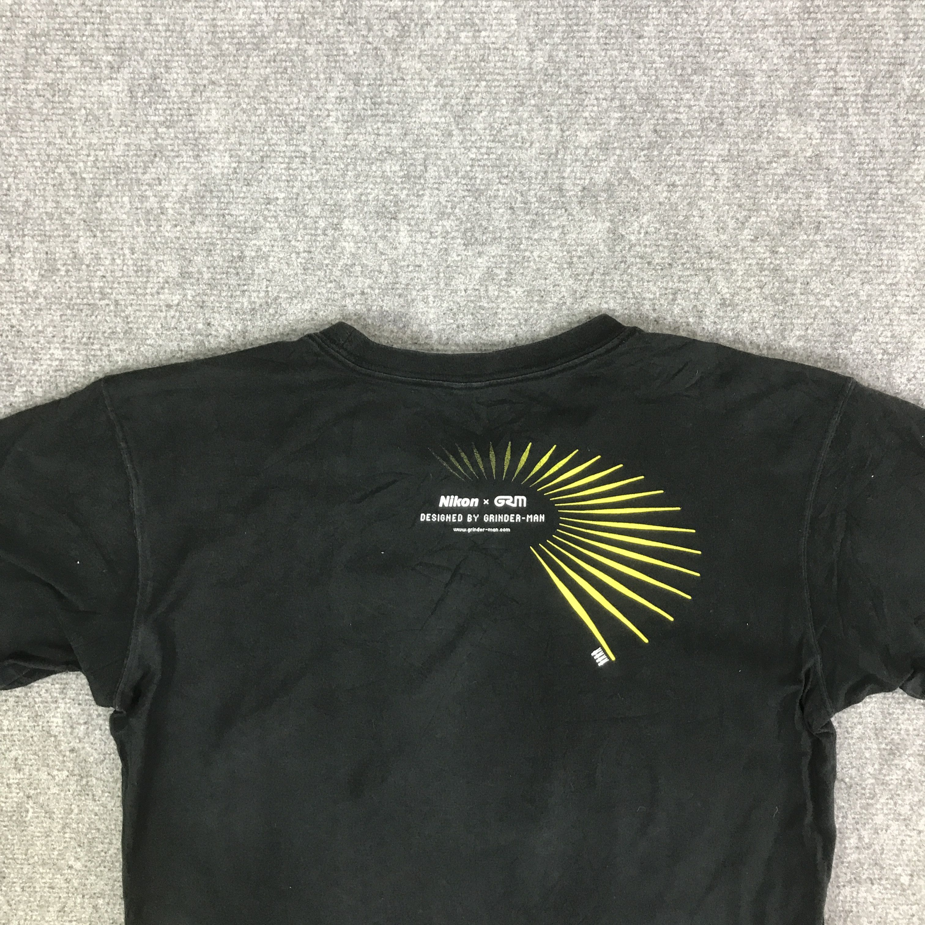 Uniqlo Y2K NIKON X GRM BLACK FADED T-SHIRT K93B35 Size US M / EU 48-50 / 2 - 4 Thumbnail
