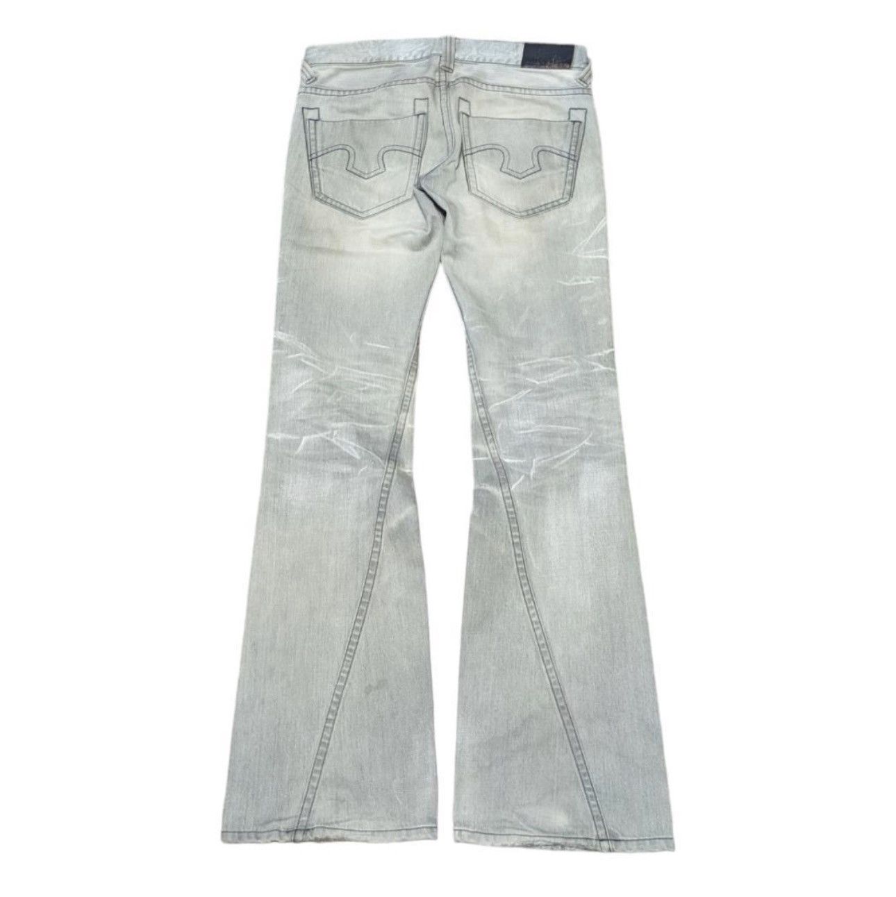 Tornado Mart Rare Tornado Mart flare denim distressed Size US 33 - 2 Thumbnail