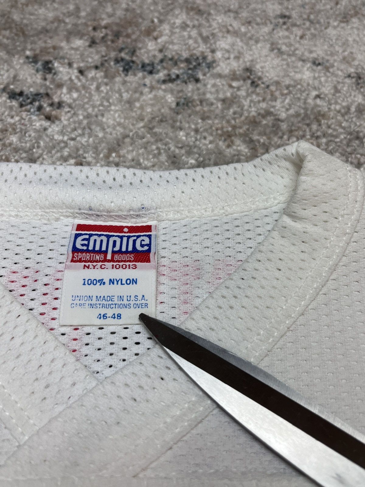 Vintage 1980s EMPIRE RED 41 JUICY PLUS VINTAGE JERSEY T SHIRT - 827 Size US XL / EU 56 / 4 - 5 Thumbnail