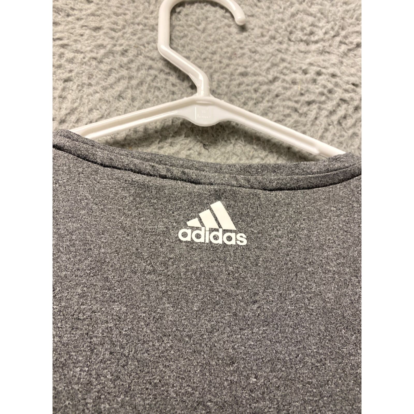 Adidas Adidas T-Shirt Womens Cropped Casual 90s Gray XS Cotton Crew Neck Short Sleeve Womens XS Size XS / US 0-2 / IT 36-38 - 7 Thumbnail